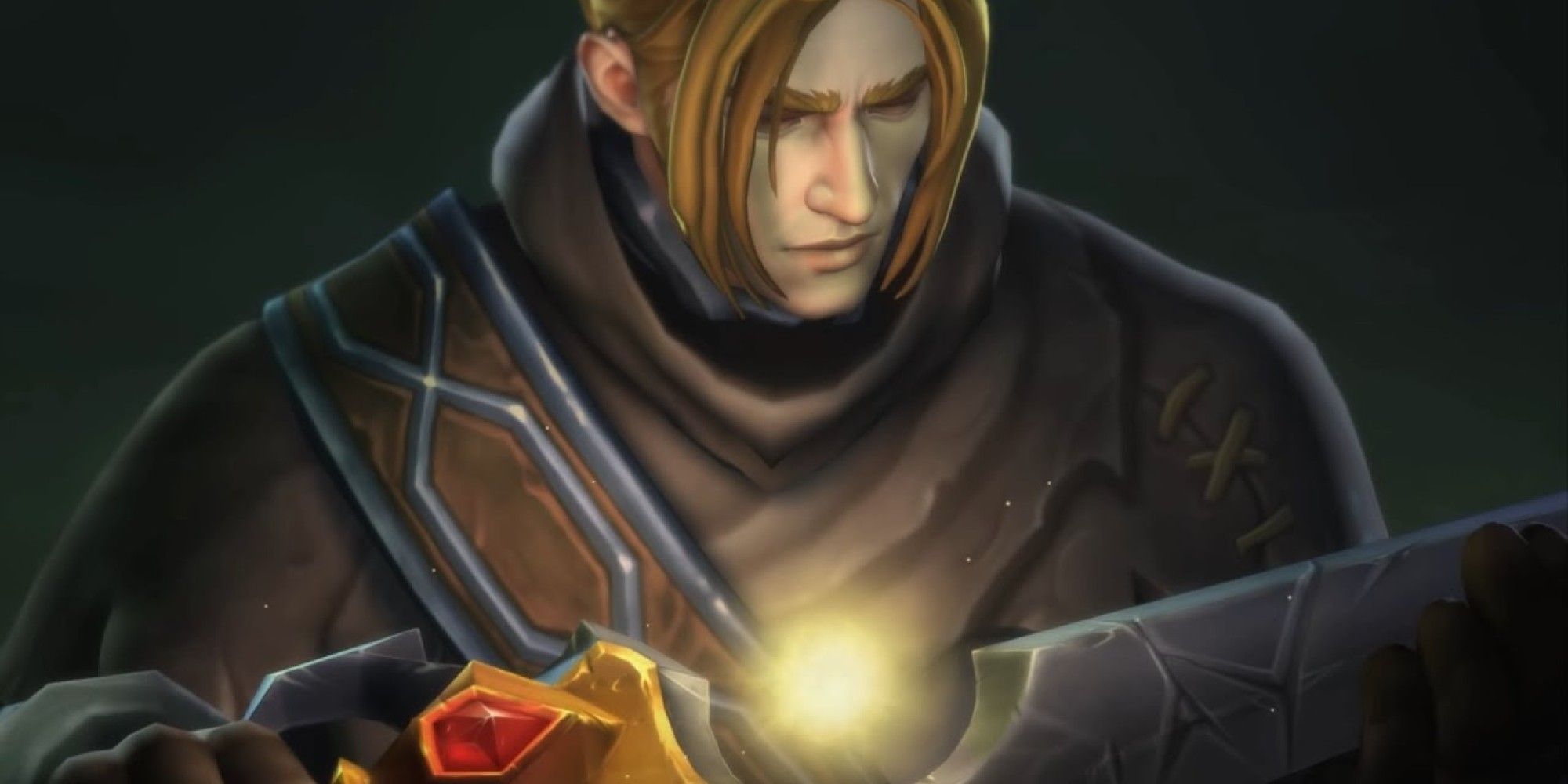 World of Warcraft Anduin holding his fathers sword