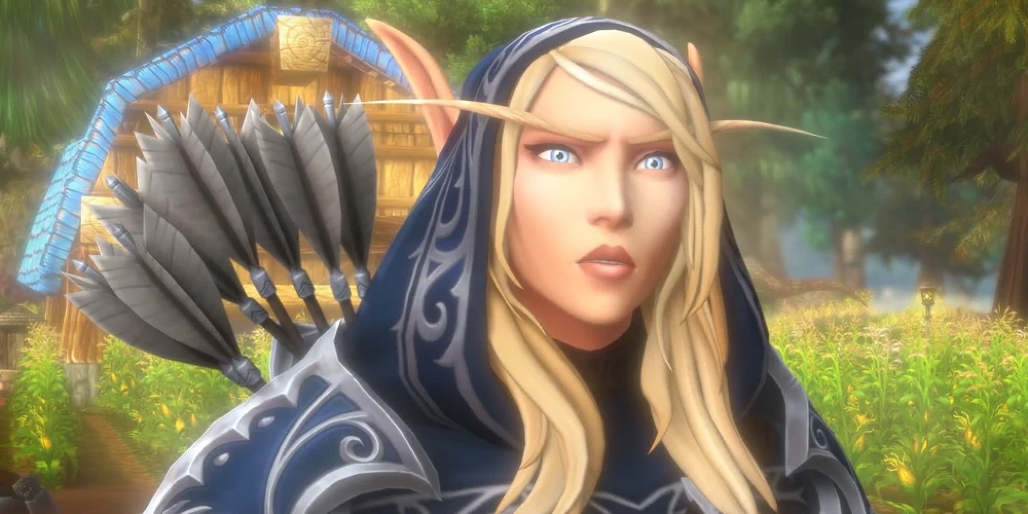 World of Warcraft Sylvanas as a regular high elf