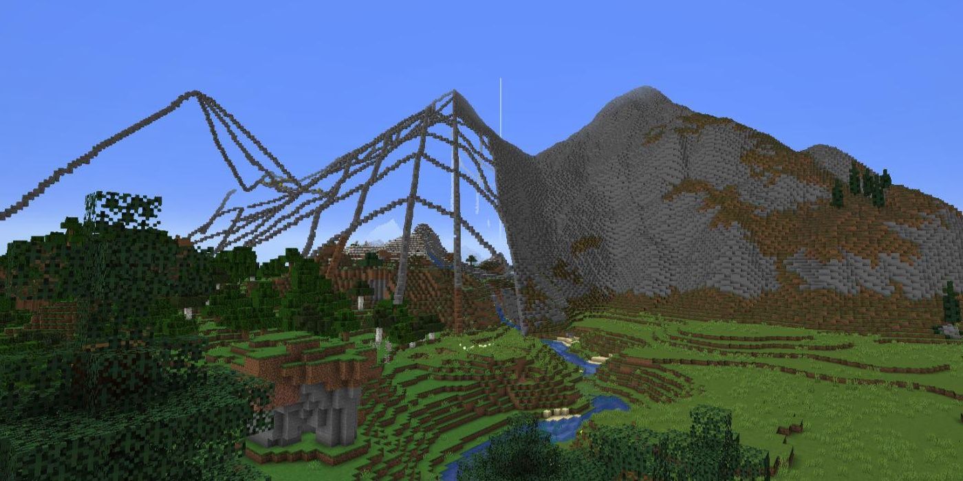 Minecraft Mod WorldEdit Player Building Mountains