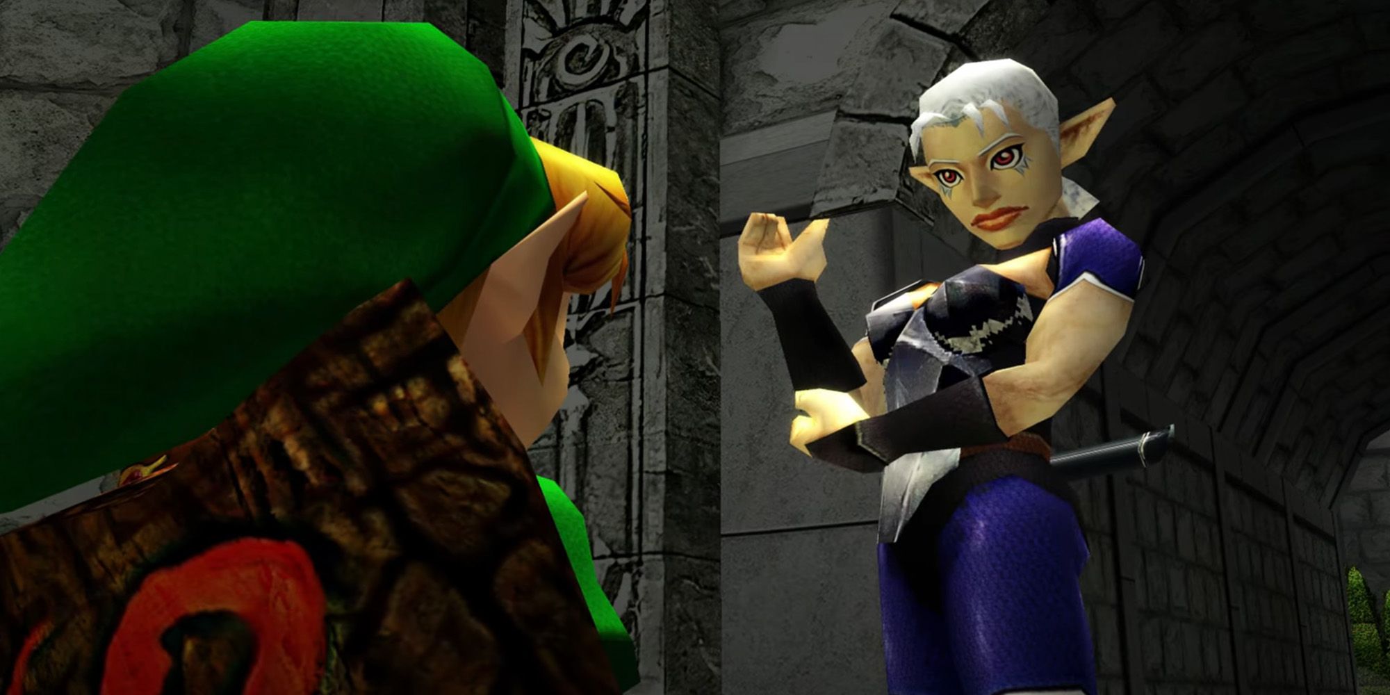 The Legend Of Zelda Ocarina Of Time - Impa talking to Young Link