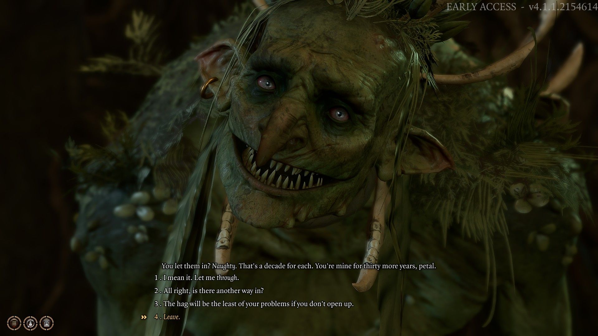 Baldur's Gate 3 The Hag dialogue choices