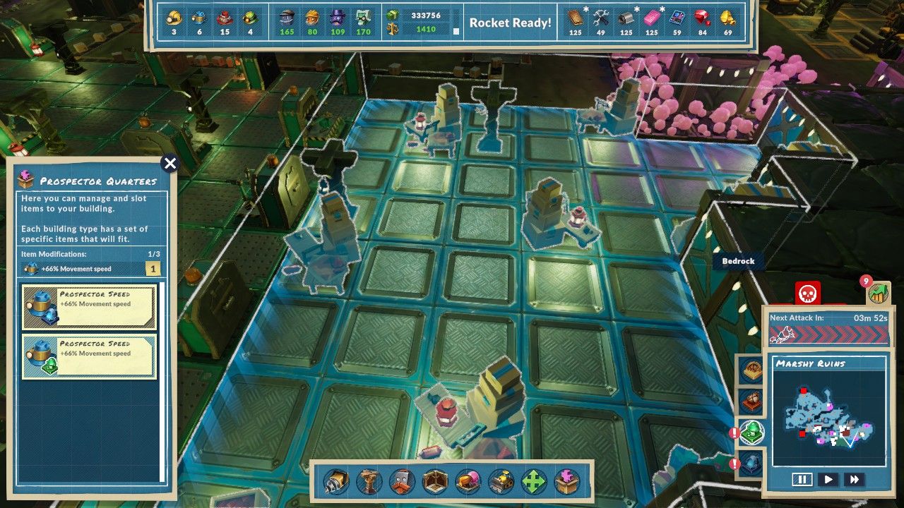 How To Equip Items On A Building In Steamworld Build