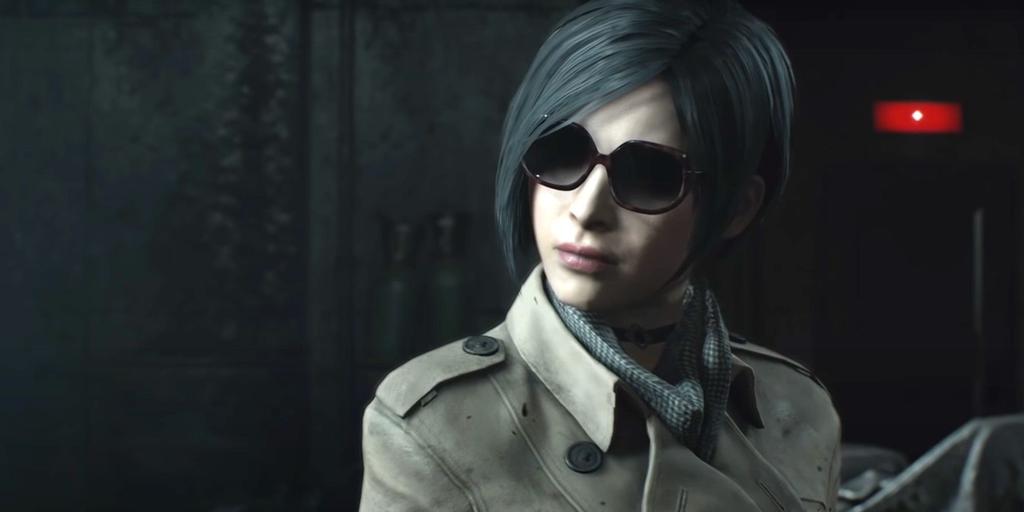 Resident Evil 2 Remake - Ada Wong talking to Leon Kennedy in the R.P.D.