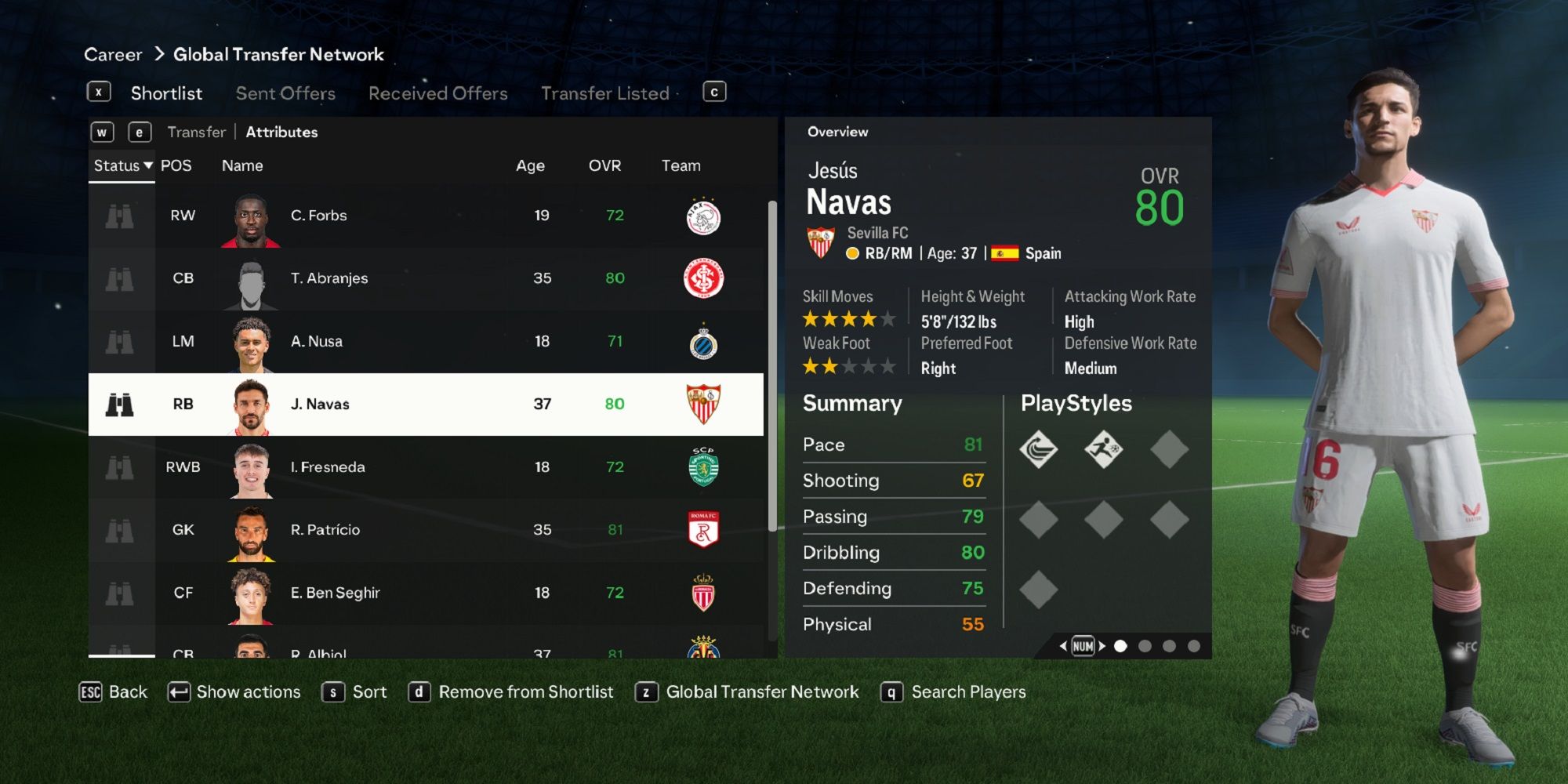 Ein Bild von Jesus Navas in EA Sports FC 24