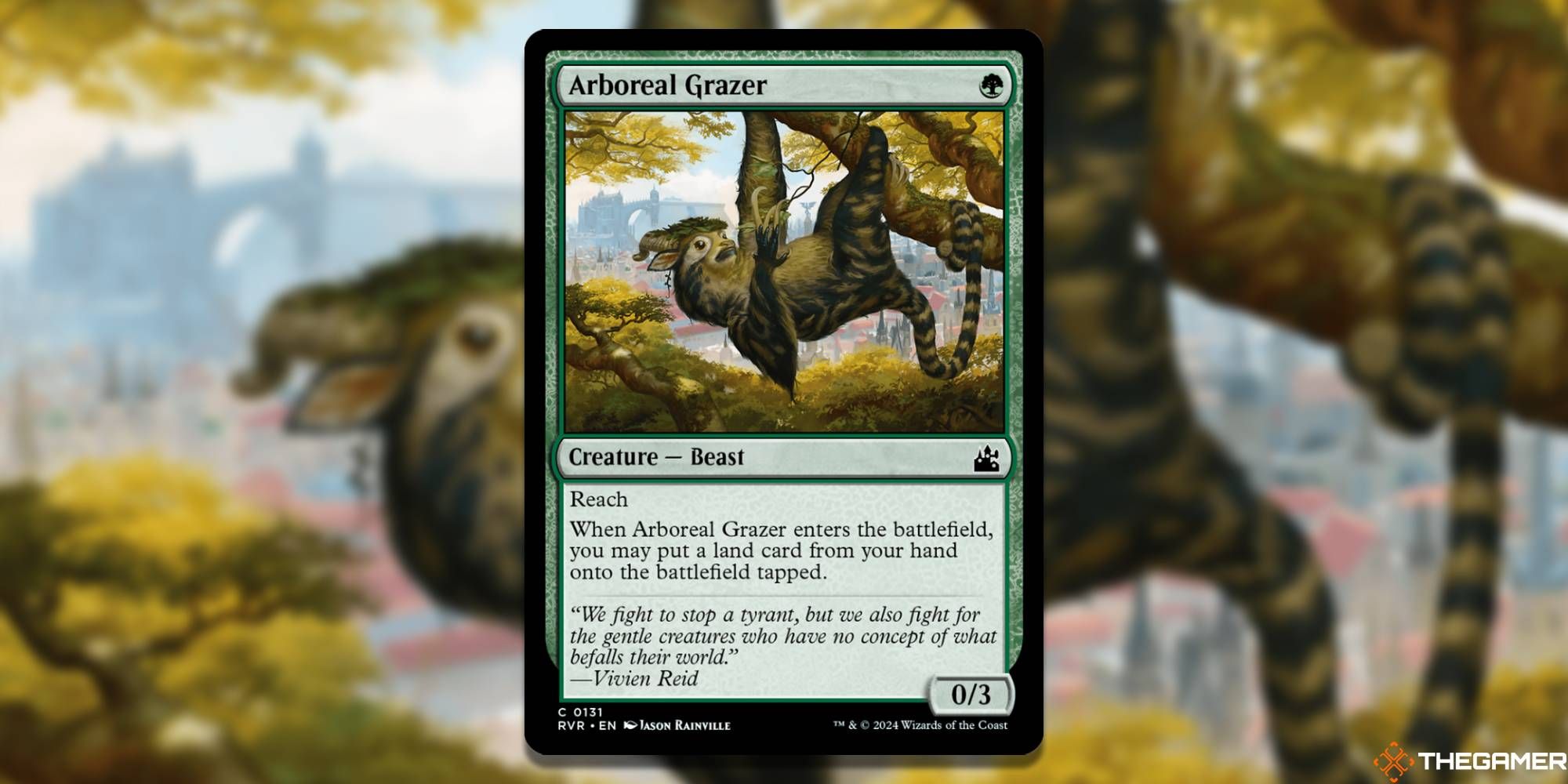 MTG The Best Green Cards In Ravnica Remastered   Arboreal Grazer By Jason Rainville 