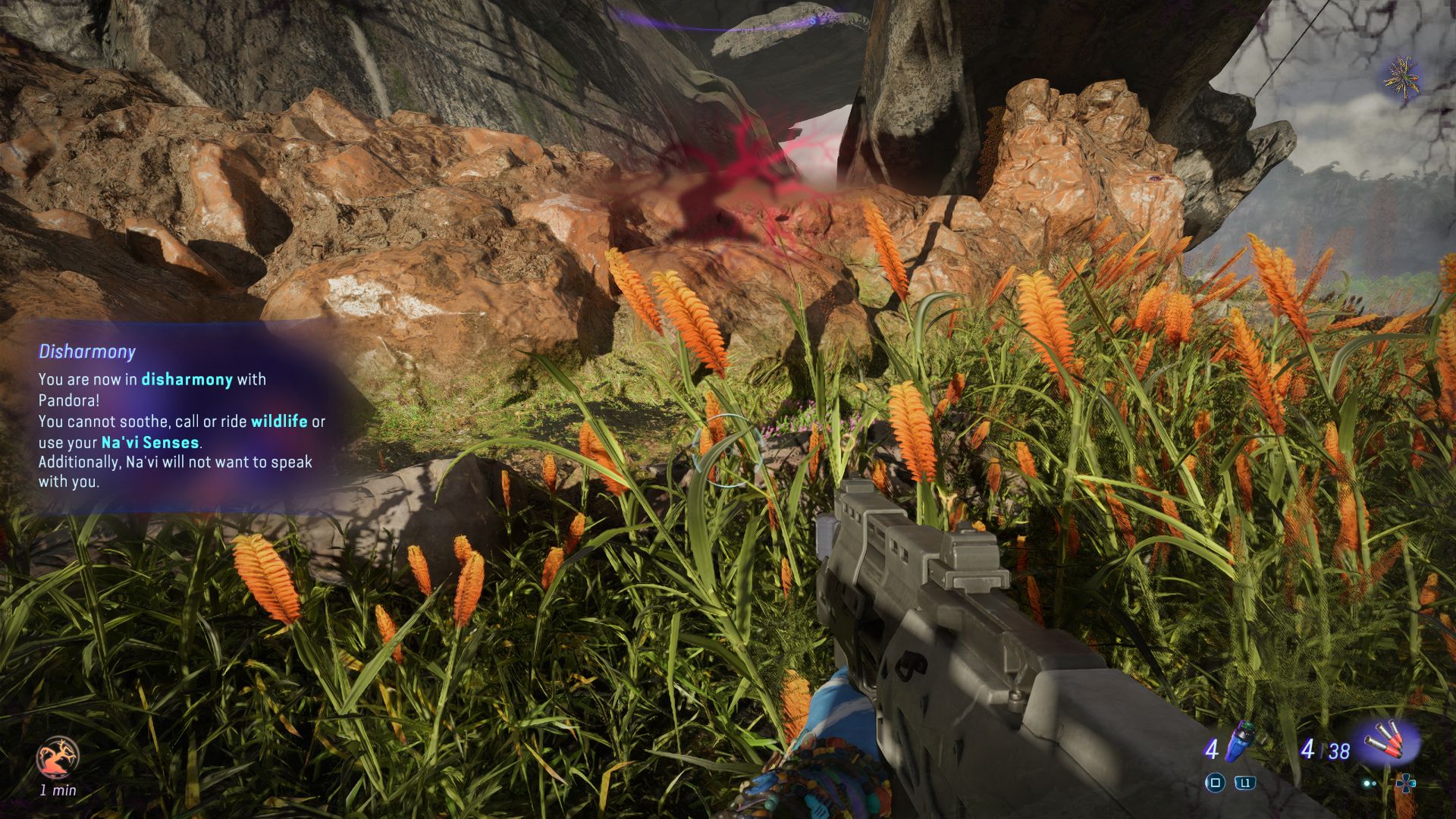 Results of Disharmony in Avatar Frontiers of Pandora.