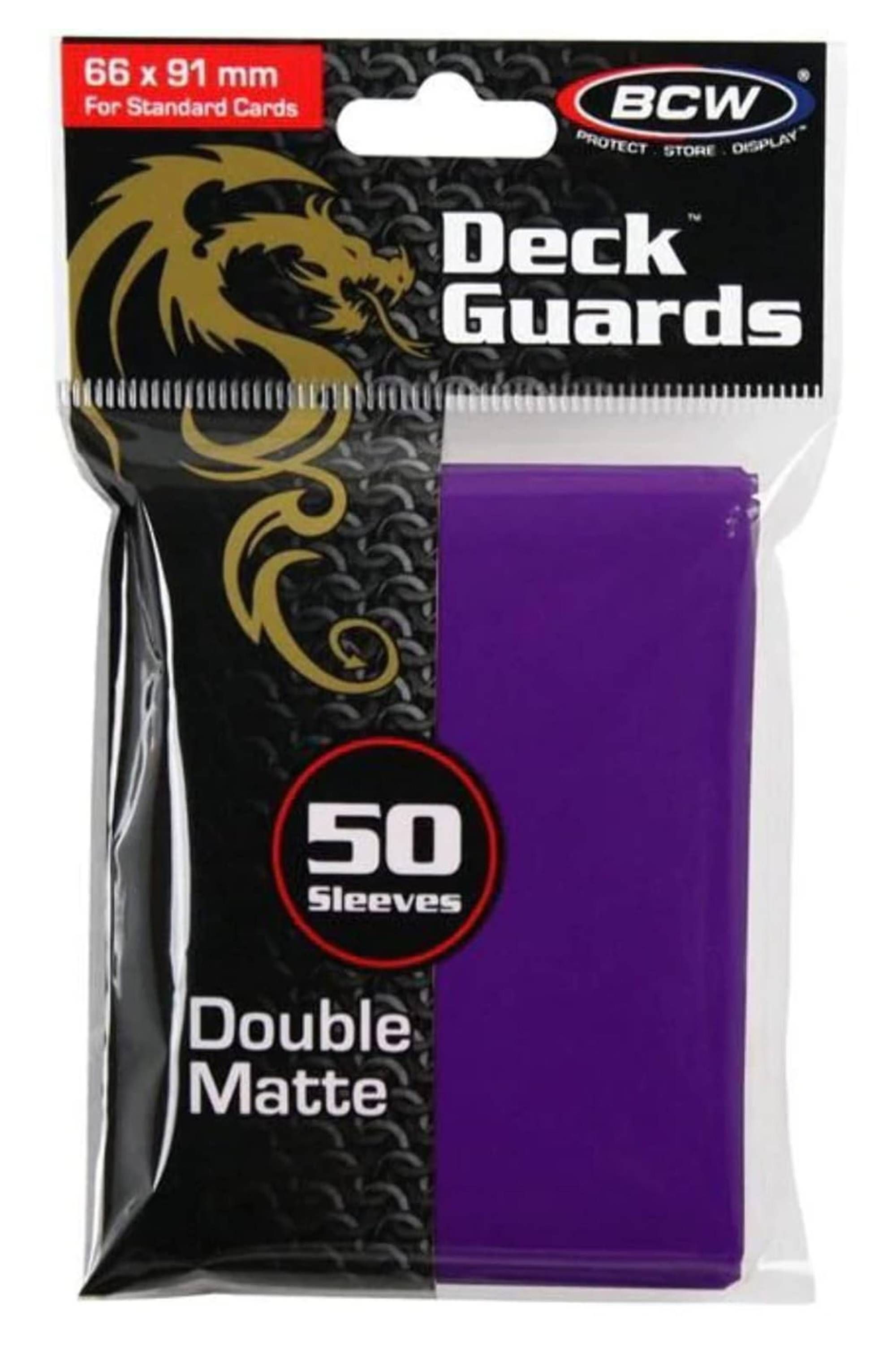 BCW Deck Guard - Double Matte Sleeves Purple