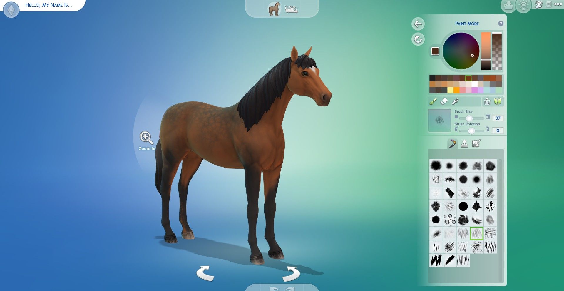 cas horse paint sims 4 create a horse