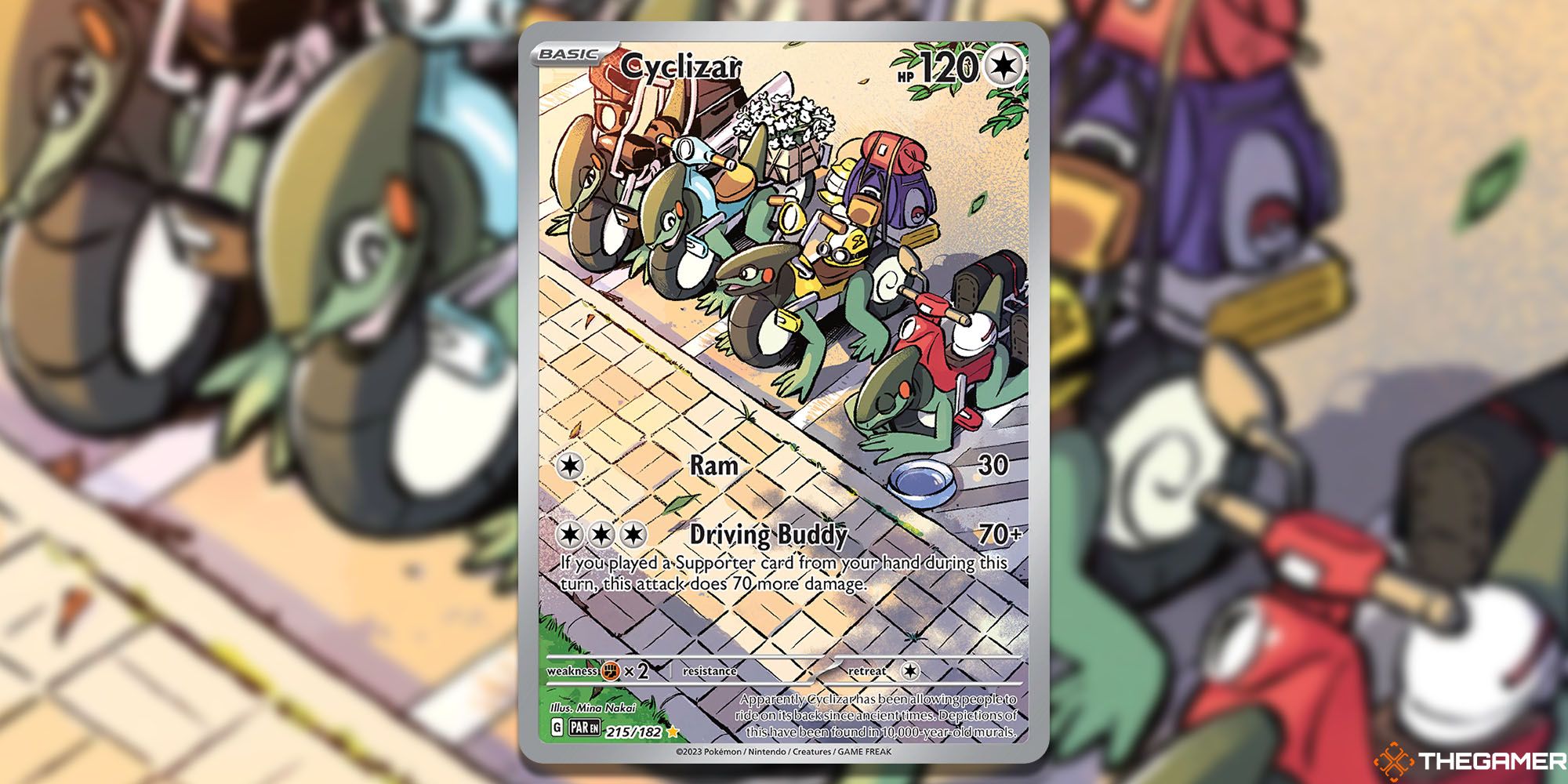 Cyclizar · Paradox Rift (PAR) #215 pokemon tcg card