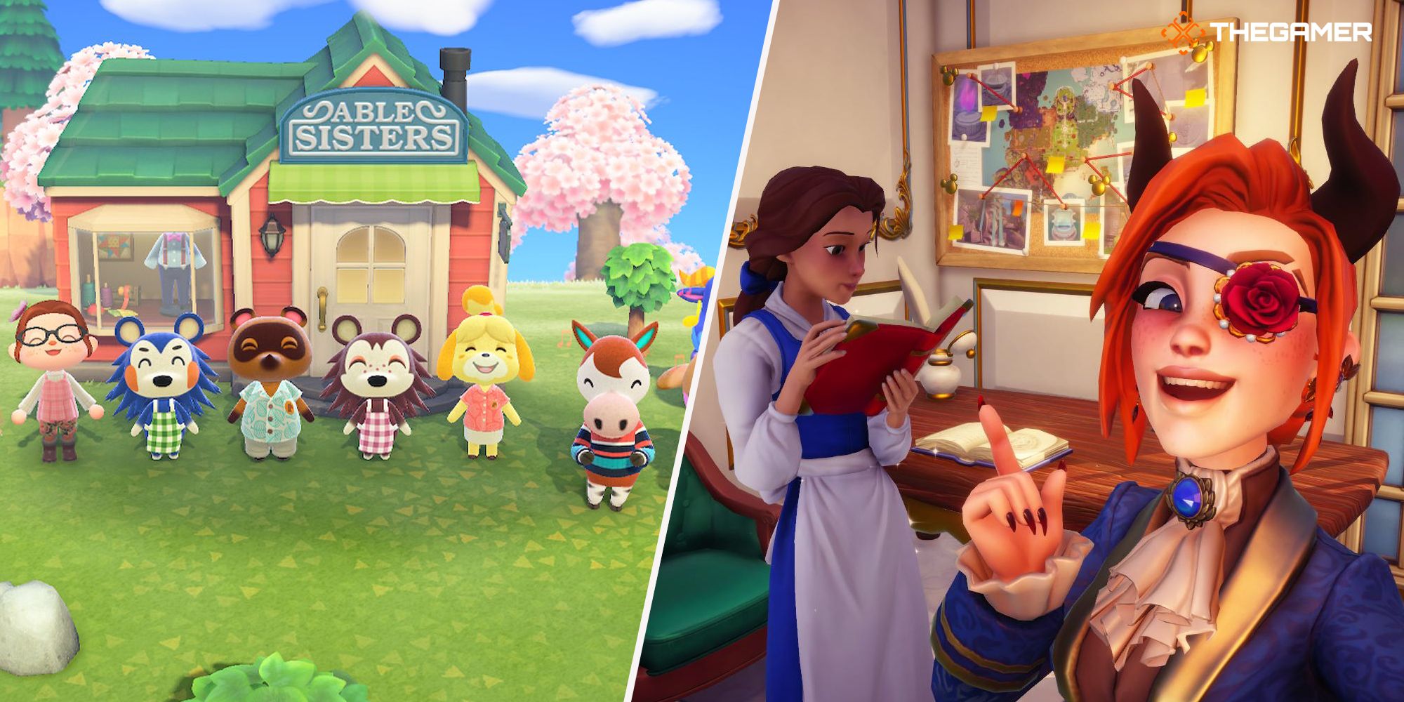 Disney Dreamlight Valley Animal Crossing New Horizons kombinierte Bilder von Dorfbewohnern