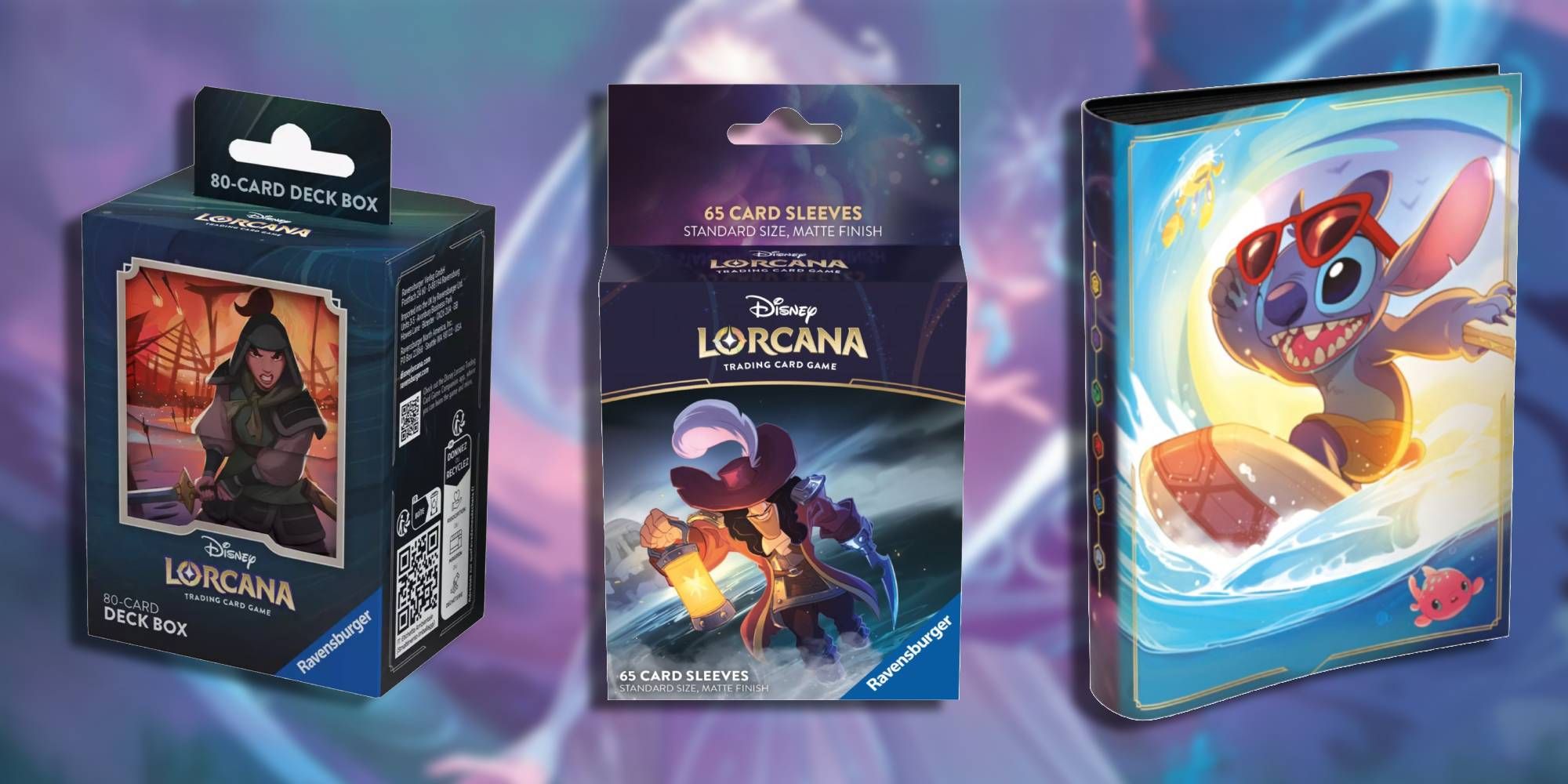 Disney Lorcana Card Sleeve Captain Hook Set 1 (65 Sleeves