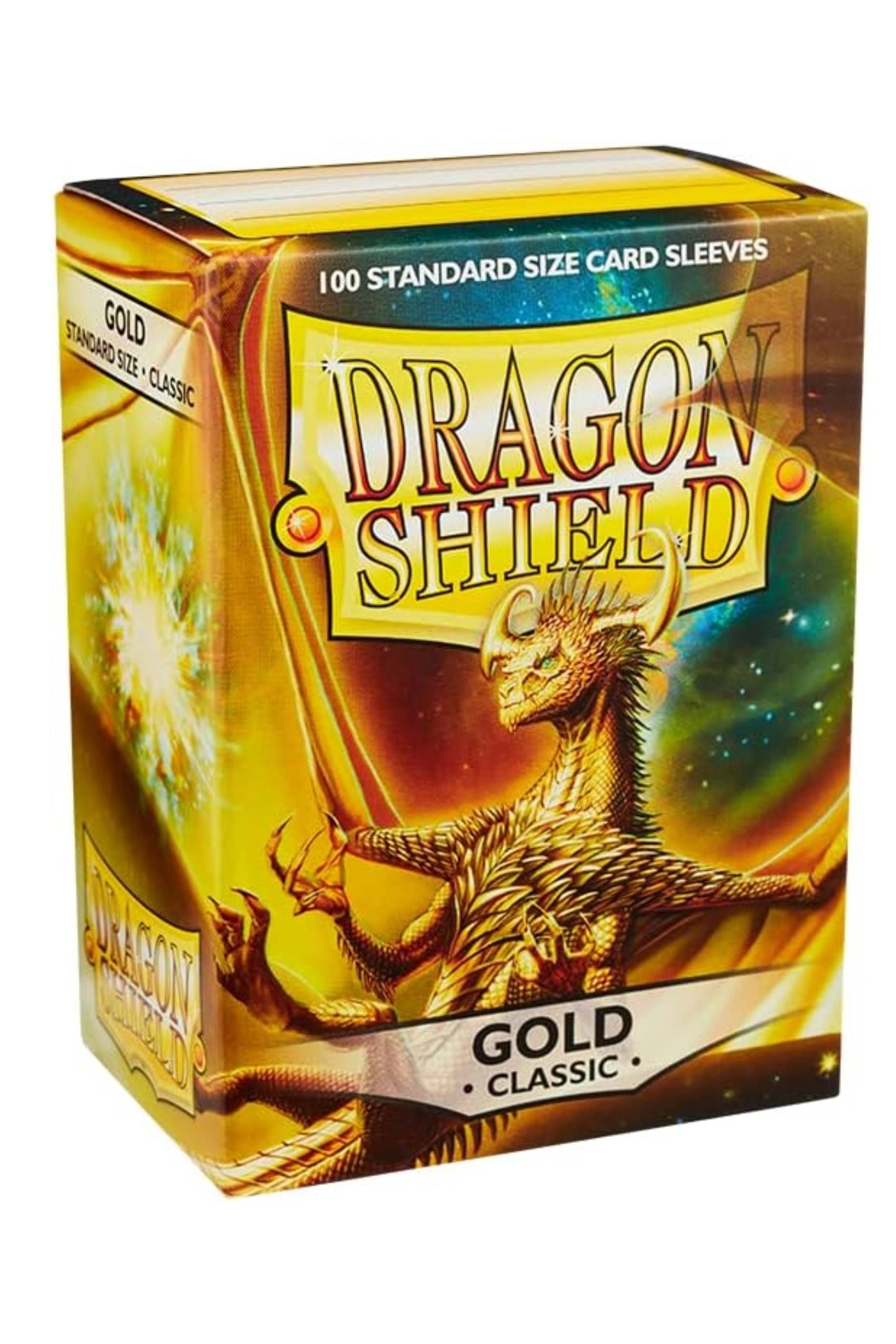Dragon Shield Standard Size Card Sleeves Classic Gold