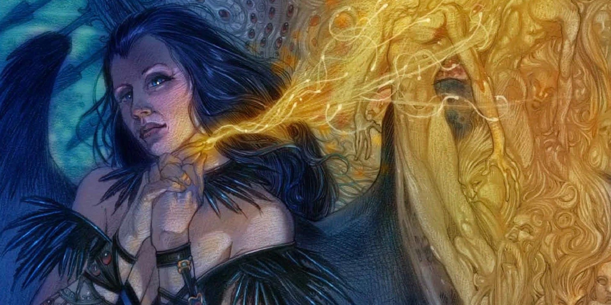 Dungeons & Dragons-Bild, das die Rabenkönigin zeigt, die Seelen aufnimmt