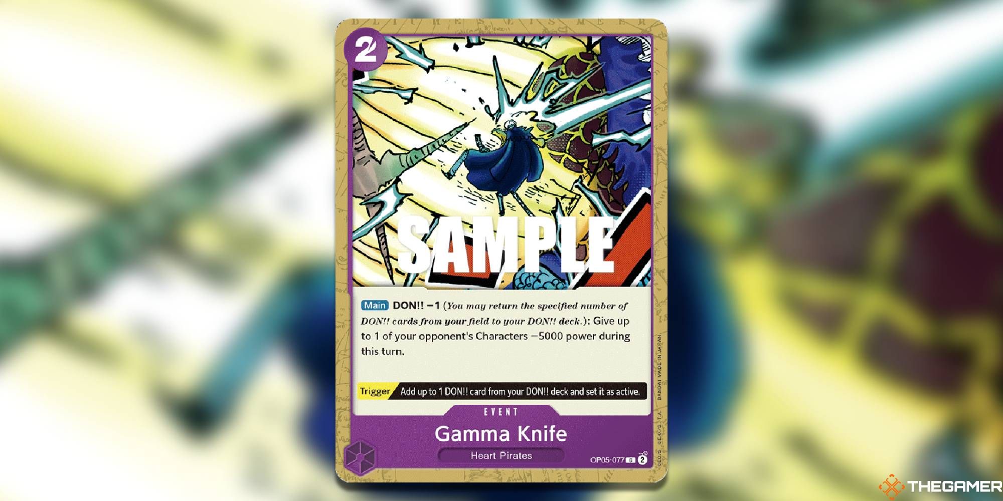 Gamma Knife OP-05 One Piece Kartenspiel