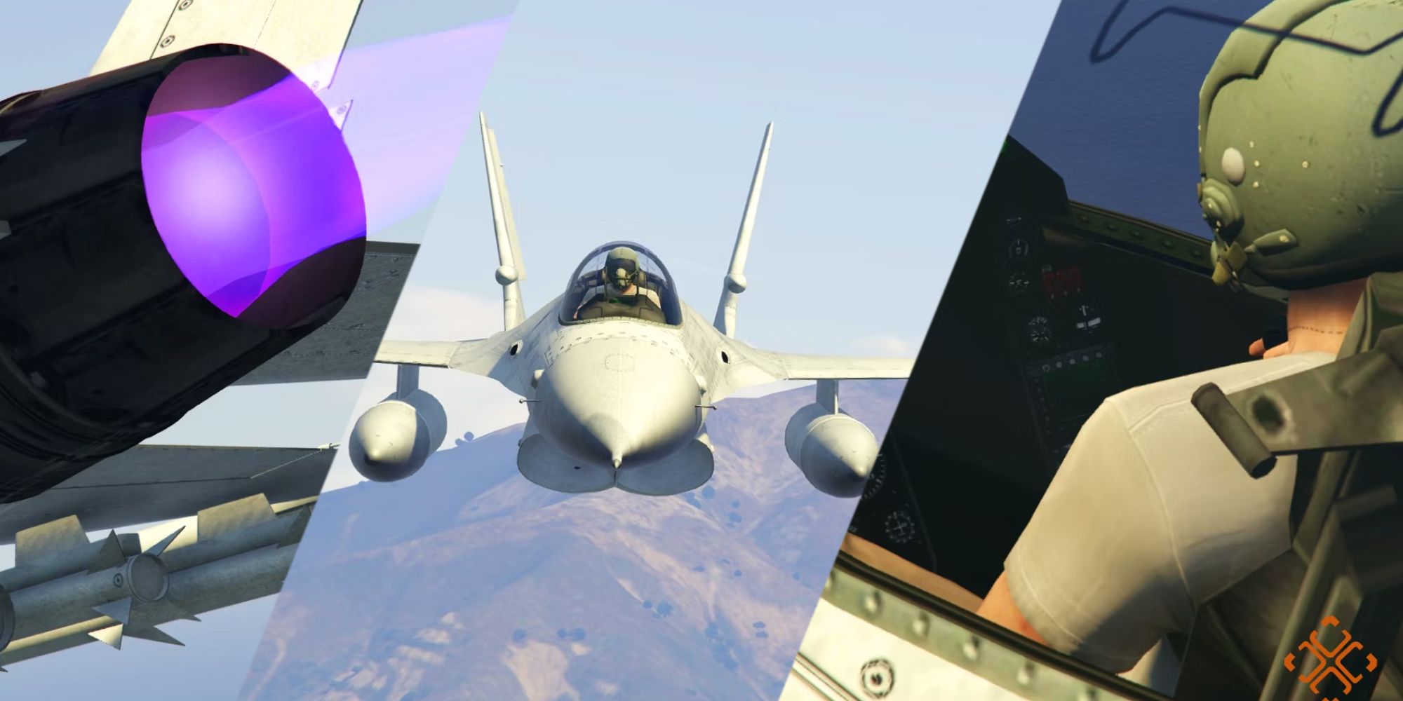 GTA Online Fighter Jet Collage
