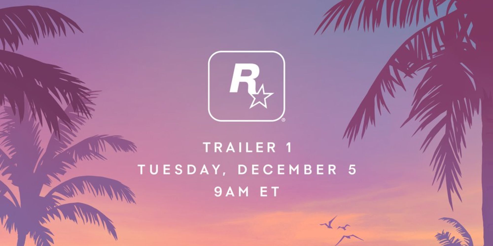 GTA6 trailer teaser, revealing that it will be shared on December 5 at 9am PT