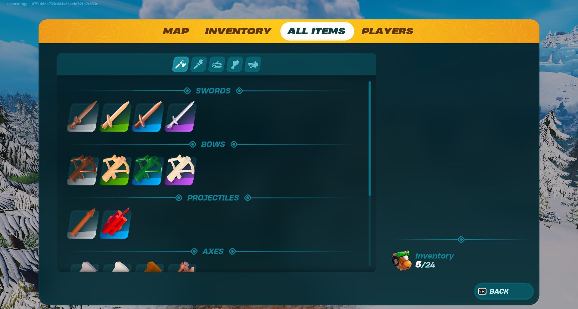 Lego Fortnite All Tools In The Game In Player Menu