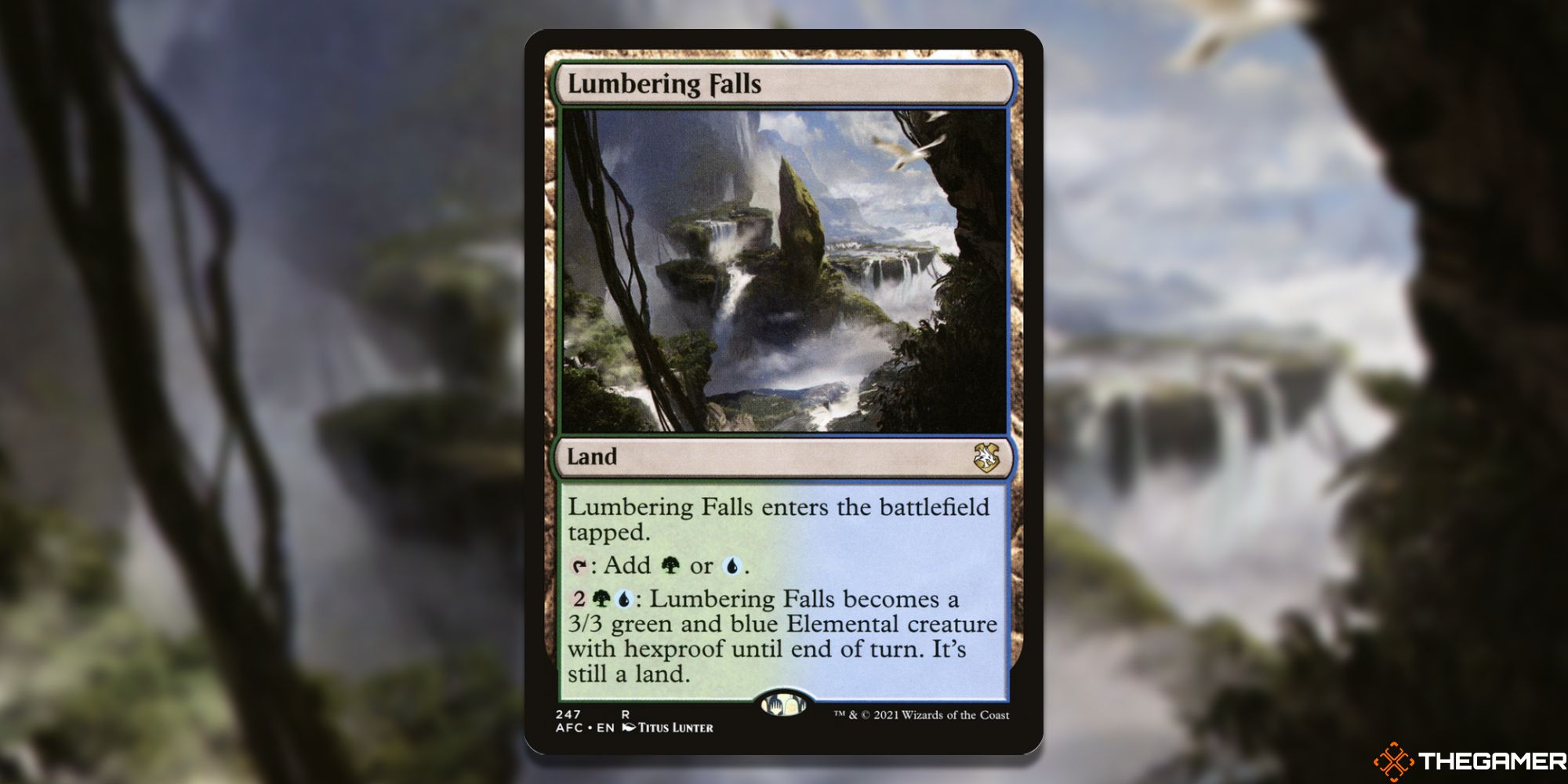 MTG: Lumbering Falls card