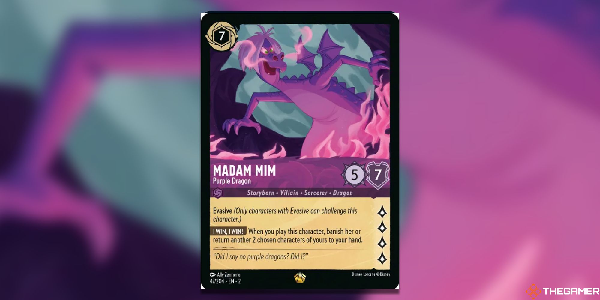 Madam Mim - Purple Dragon Card Art
