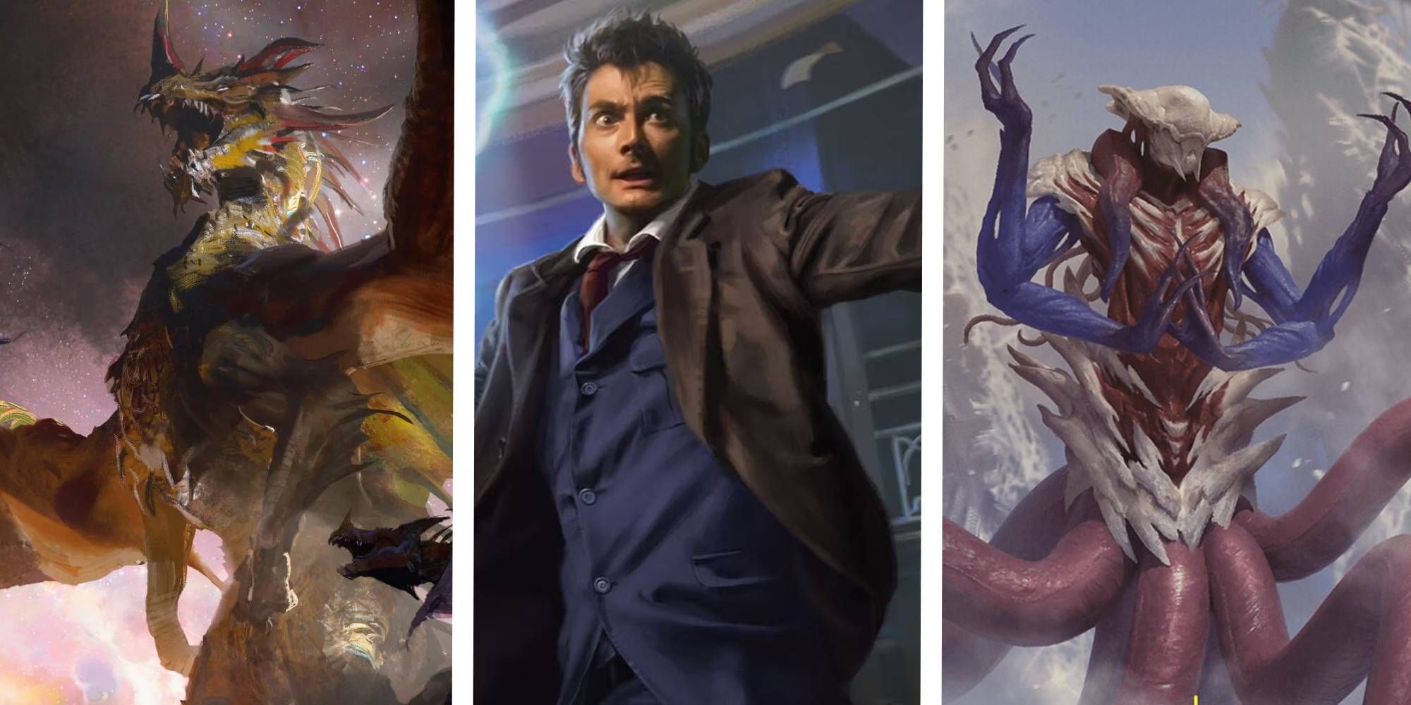 Magic The Gathering Best Preconstructed Decks the UrDragon, The Tenth Doctor, and Zhuduk