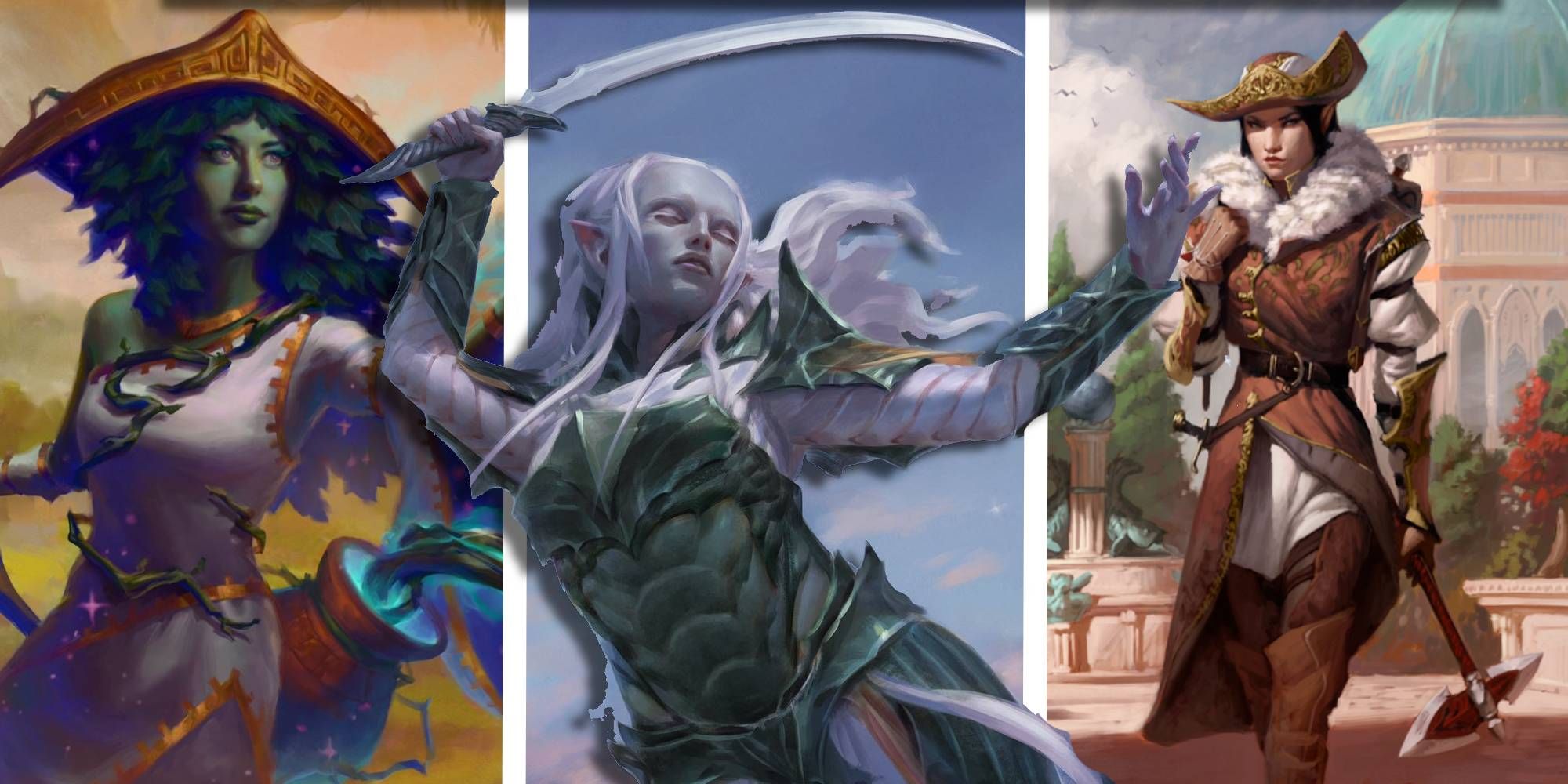 Magic The Gathering Best Selesnya Commanders Sythis, Trelasarra, and Selvala