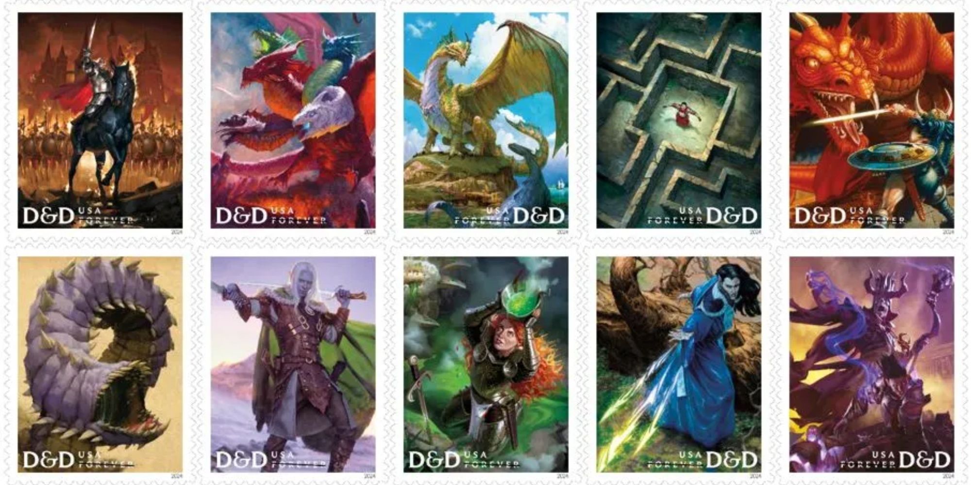 Dungeons And Dragons To Launch A Line Of Stamps For Its 50th Anniversary