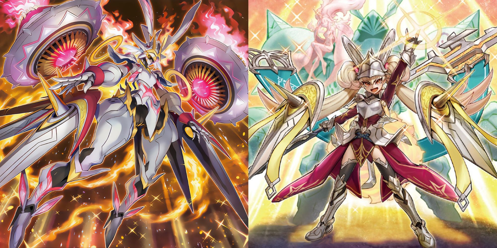 Yu-Gi-Oh Full Artworks of Centur-Ion Legatia and Primera, used for Featured Image. 