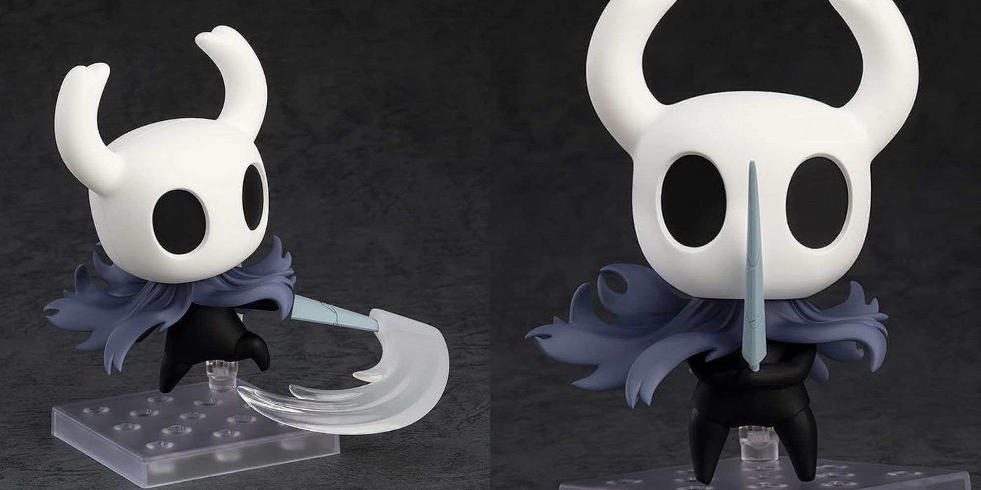 hollow knight nendoroid swinging and holding its sword