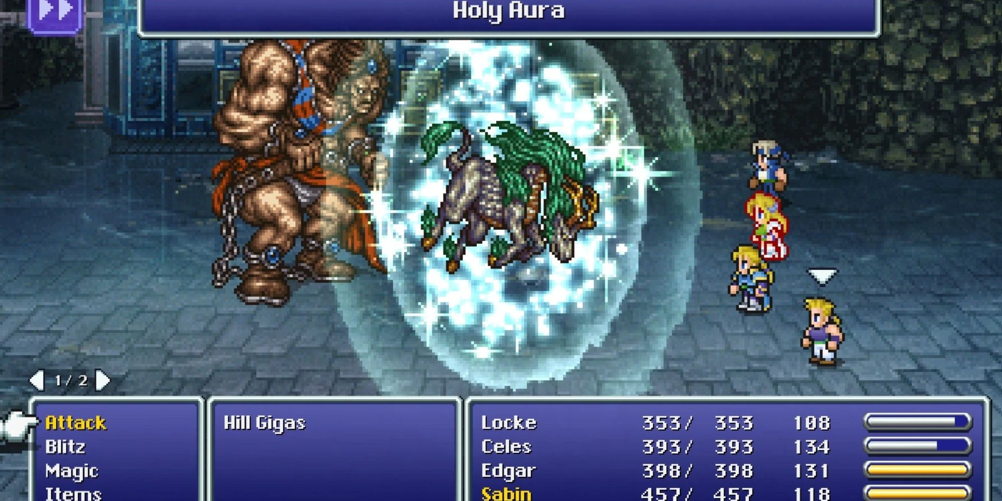 Das Kirin Eidolon wird in Final Fantasy VI verwendet.  Eine silberne, pferdeähnliche Kreatur erzeugt eine heilige Aura.