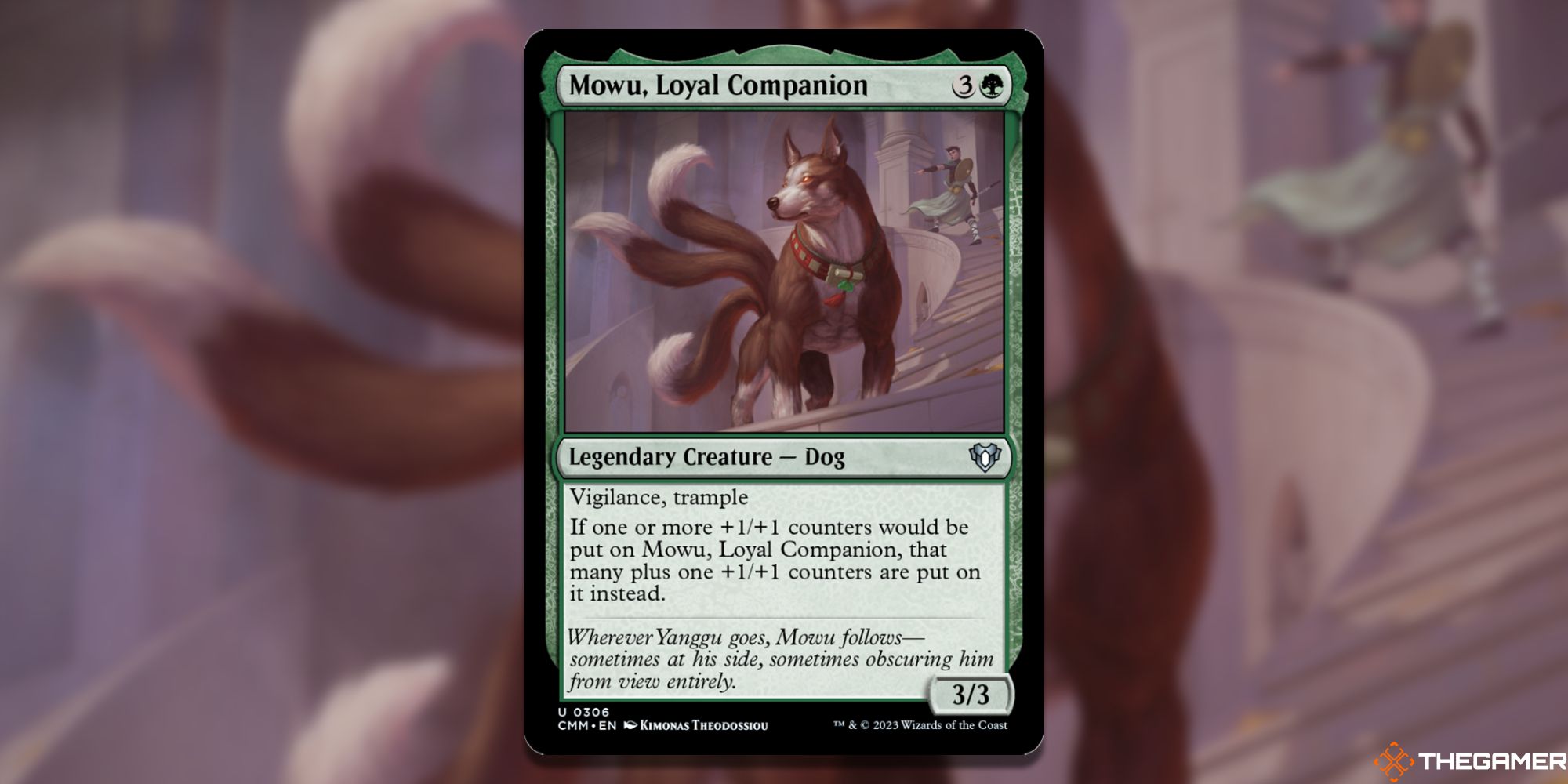 MTG: Mowu, Loyal Companion card
