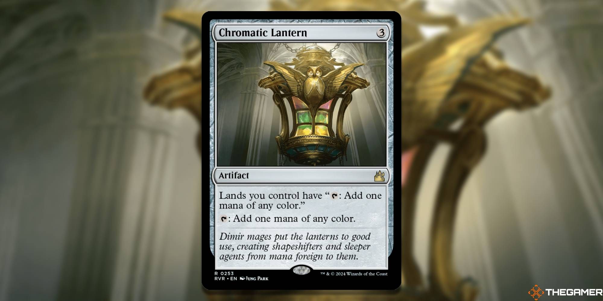 MTG Chromatic Lantern-Karte und Kunsthintergrund