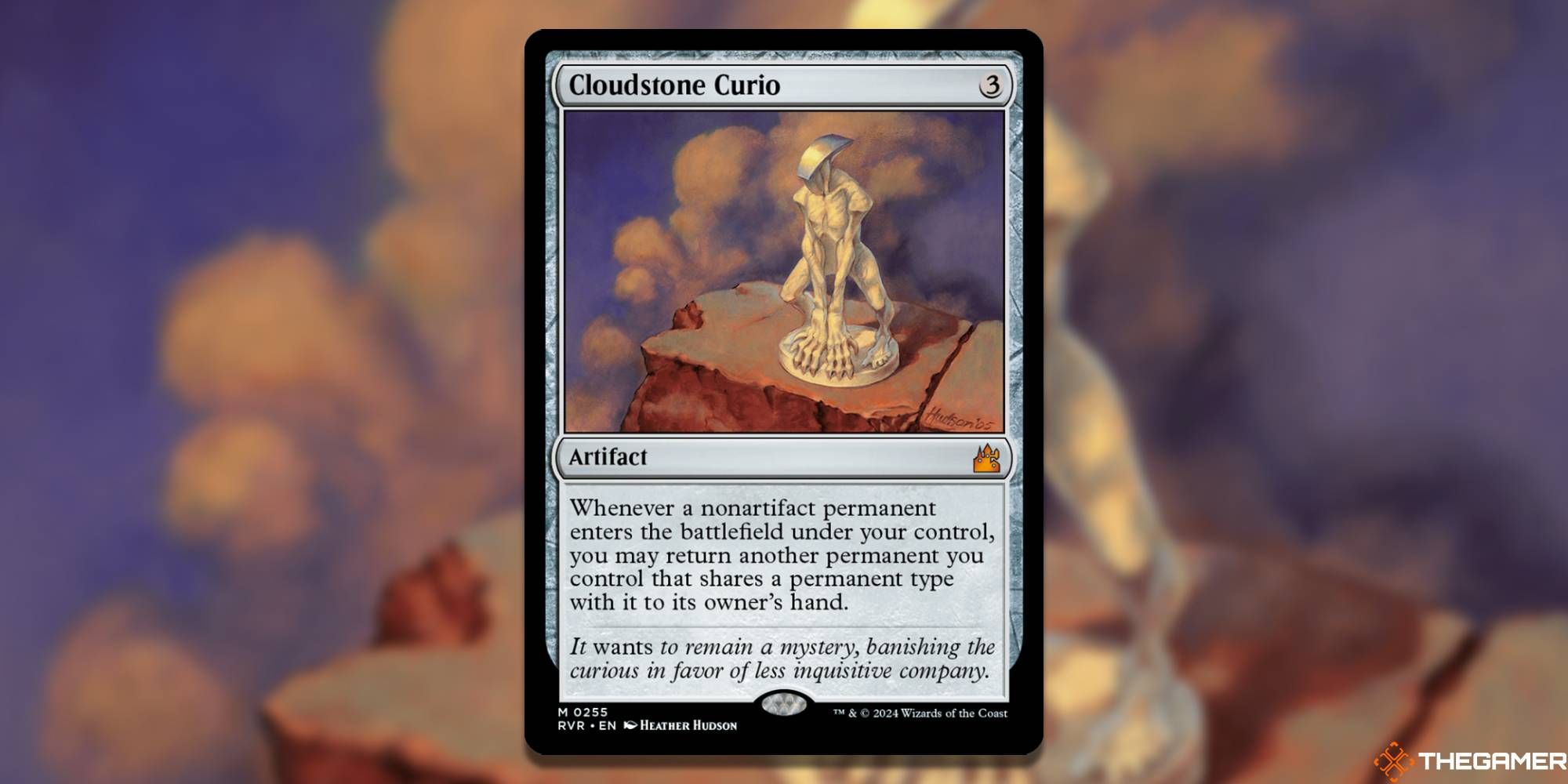 MTG Cloudstone Curio-Karte und Kunsthintergrund