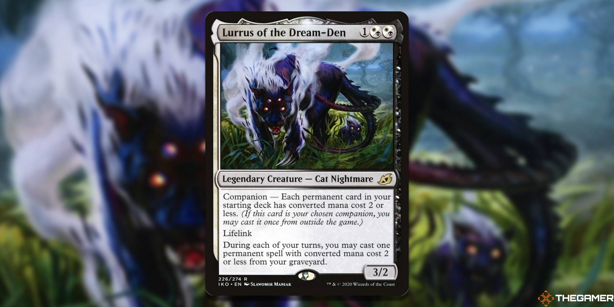 MTG Lurrus Of The Dream Den card and art background