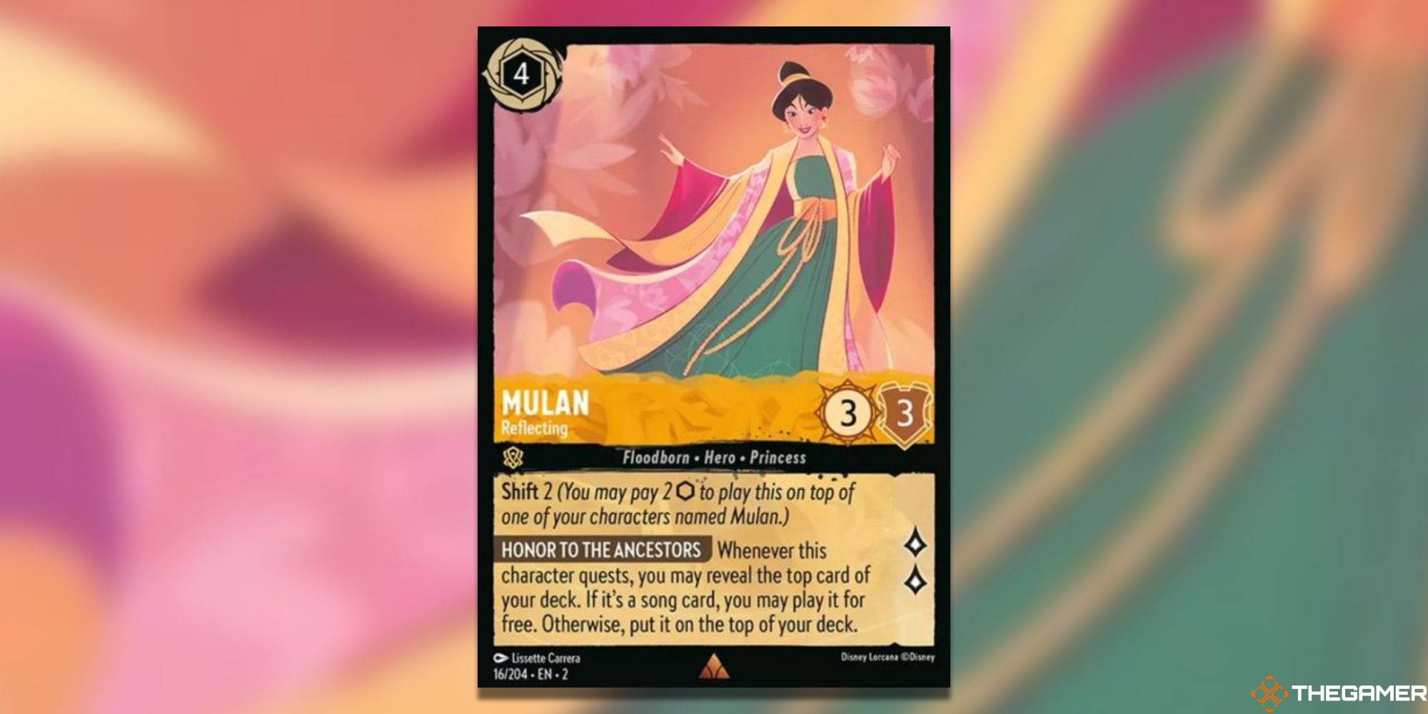 Mulan, Reflecting Card-1