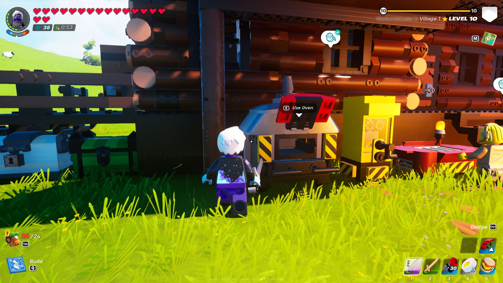 The Oven station in Lego Fortnite.