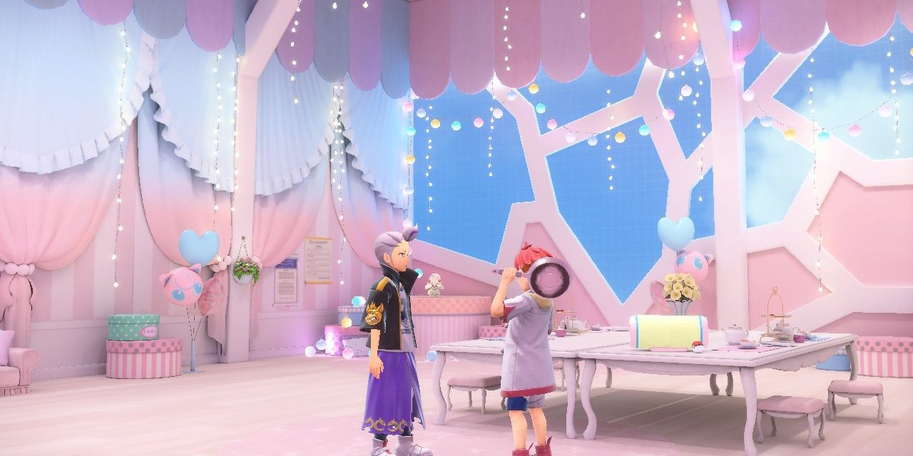 Pokemon Scarlet und Violet Fancy Clubroom Design abgeschnitten