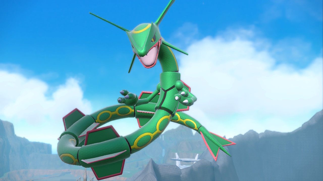 Pokemon Violet Rayquaza im Spiel