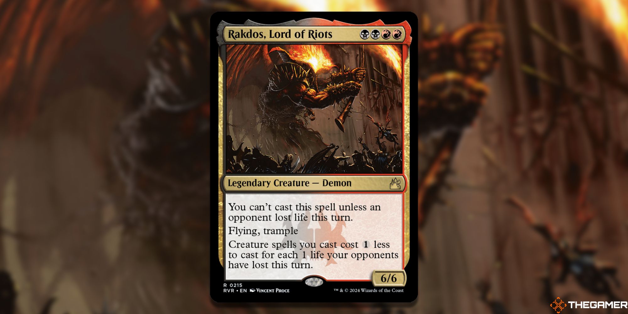MTG: Rakdos, Lord of Riots card