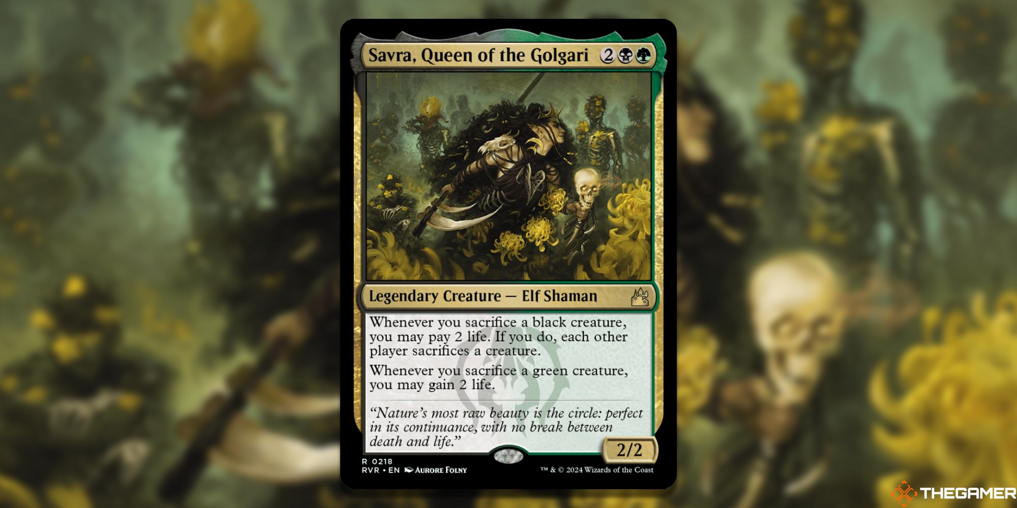 MTG: Savra, Queen of the Golgari card
