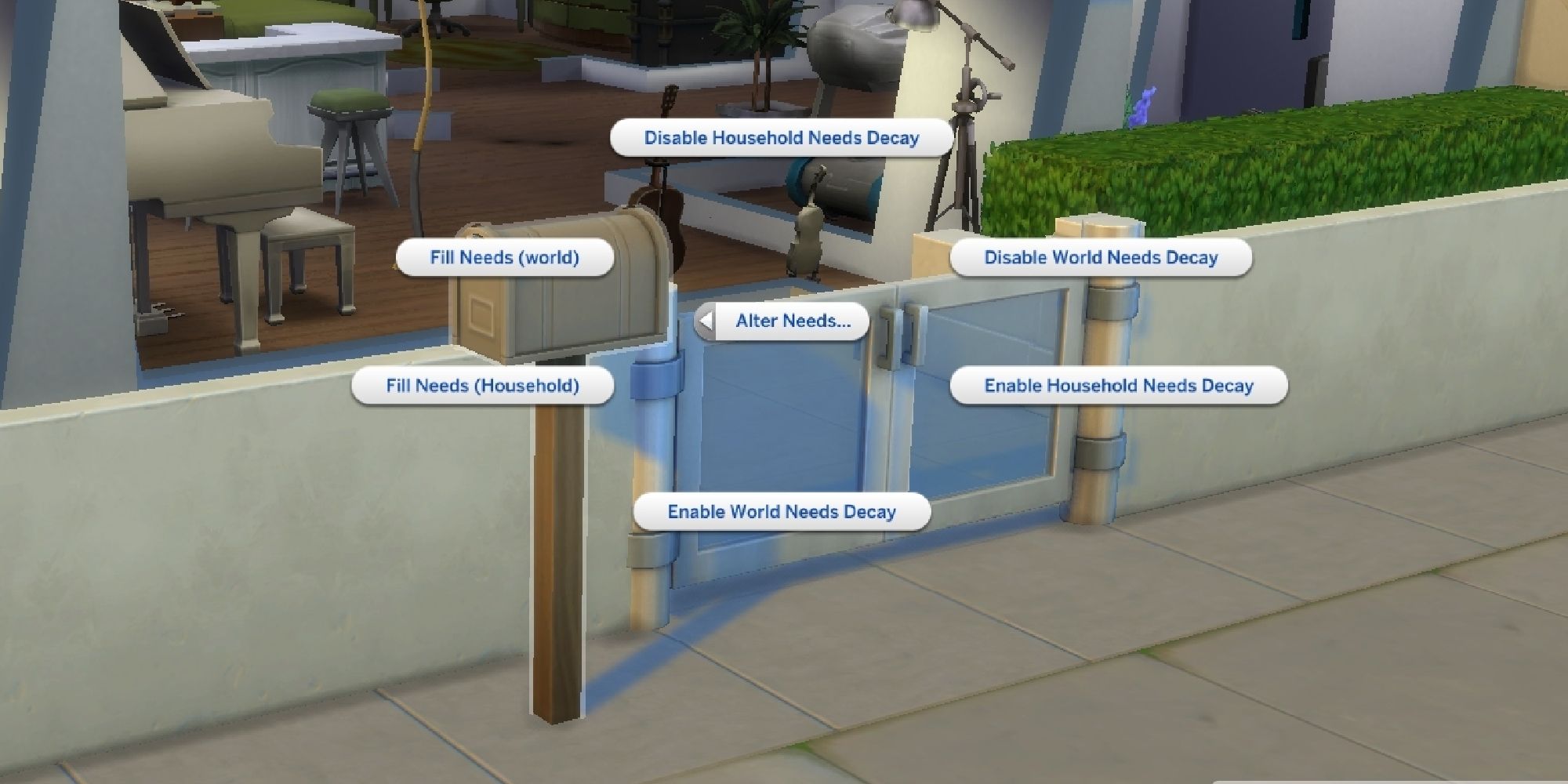sims 4 altering needs for everyone in household from mailbox