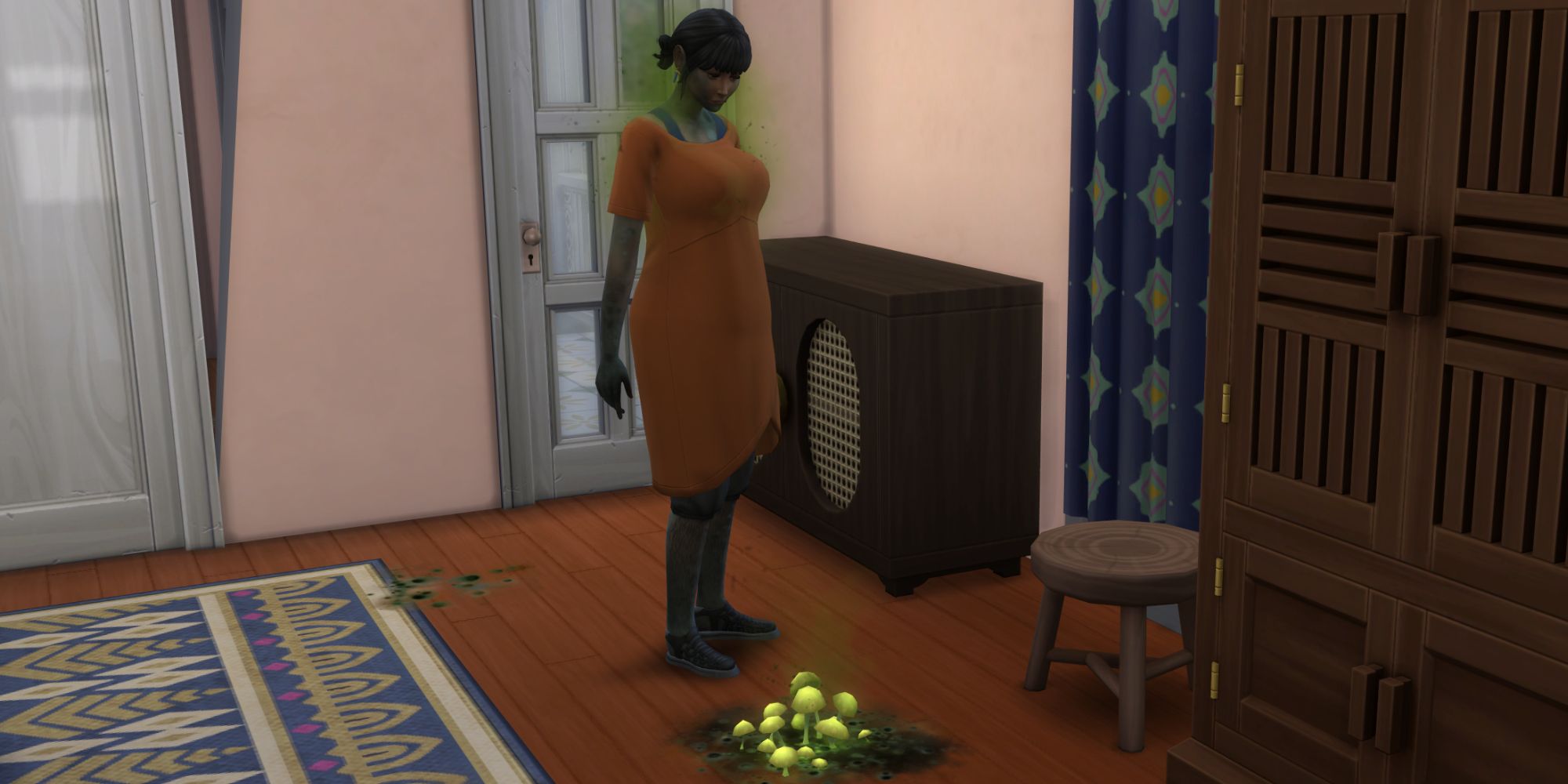 SIms 4 for rent infected sim in a room of mold