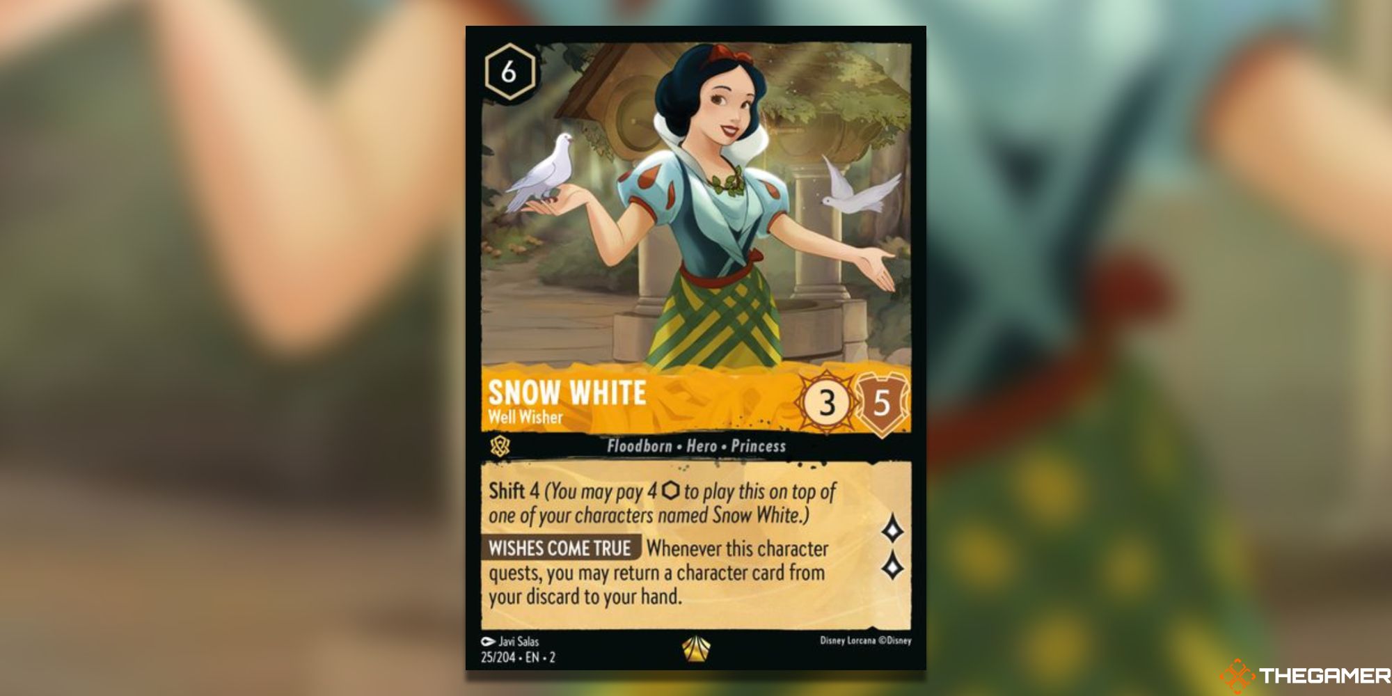 Snow White, Well Wisher Card