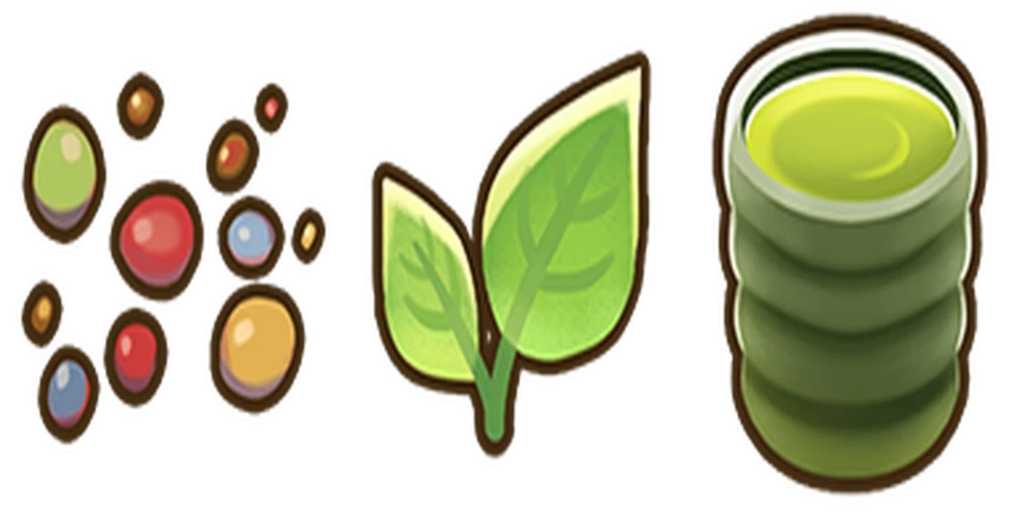 Wilde Samen, Teeblätter und grüner Tee