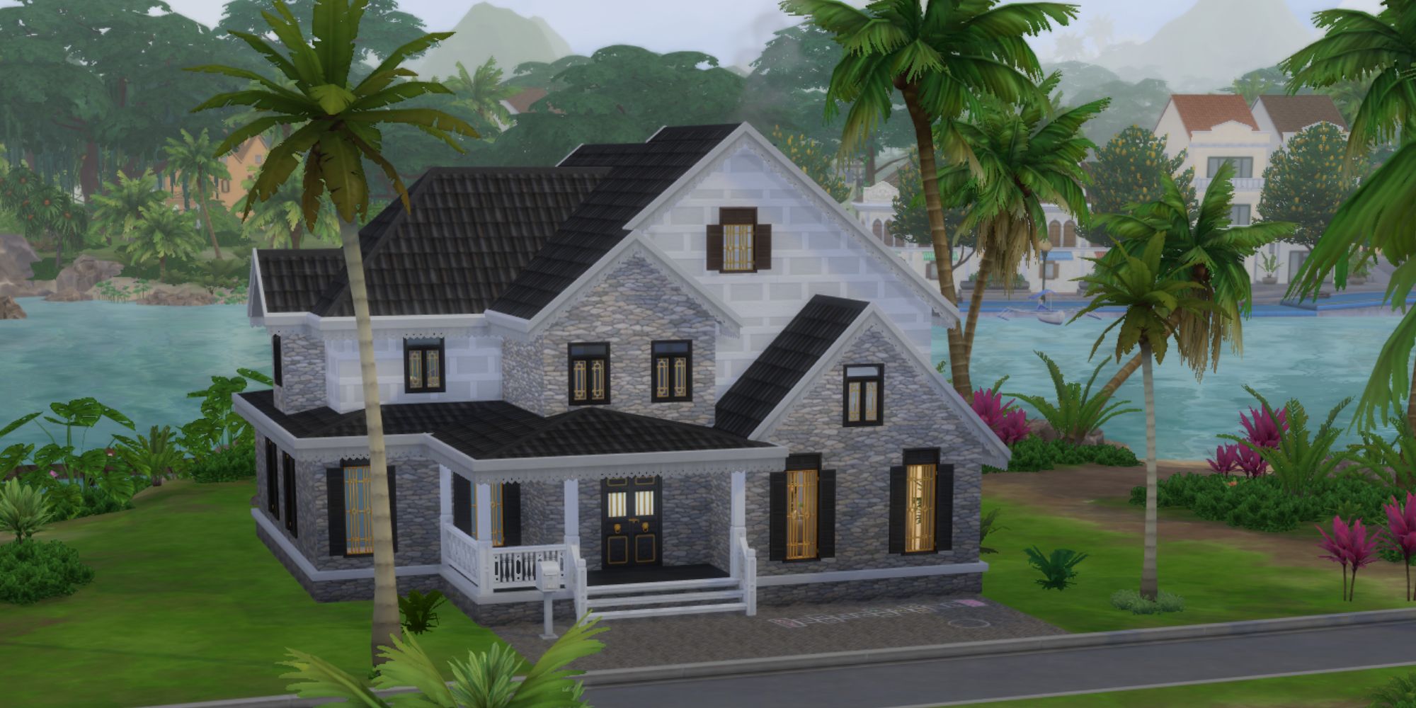 The Sims 4 For Rent House with rooms rented out exterior