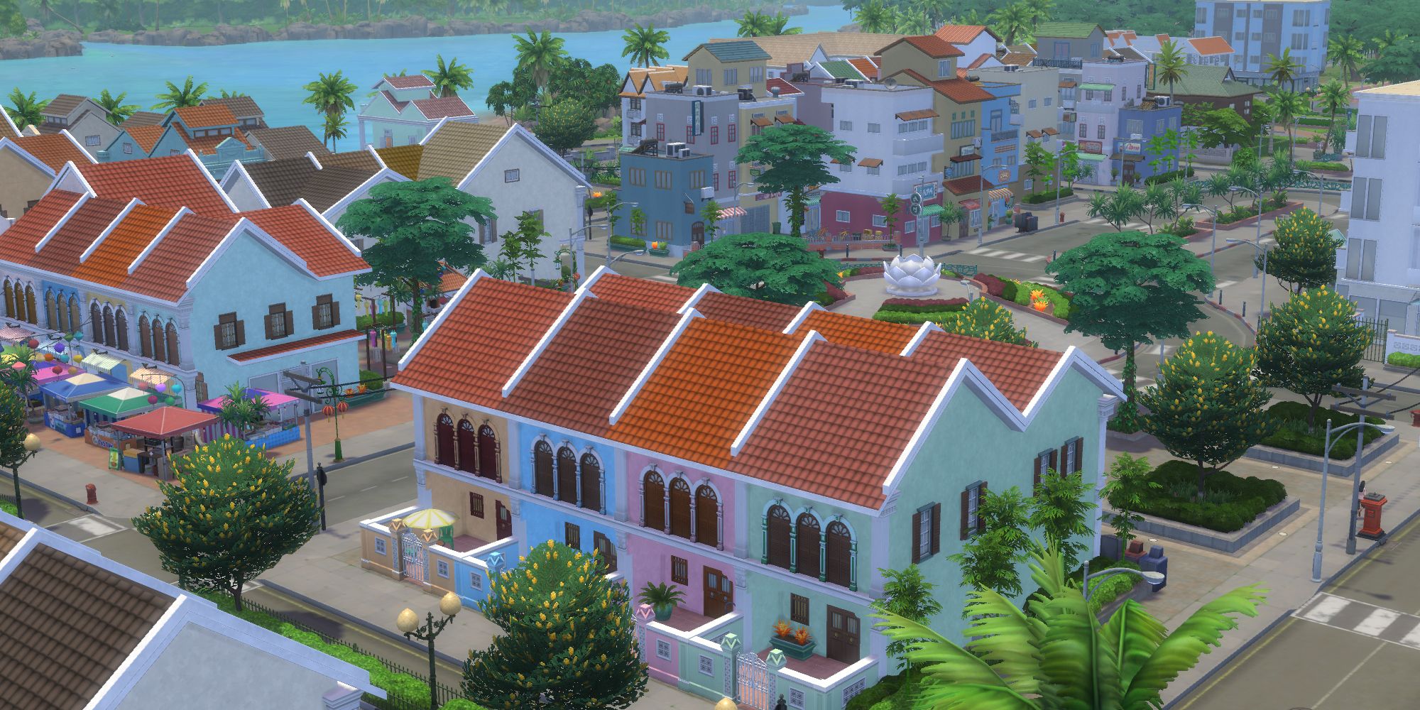 The SIms 4 for rent overview of tomarang neighbourhood