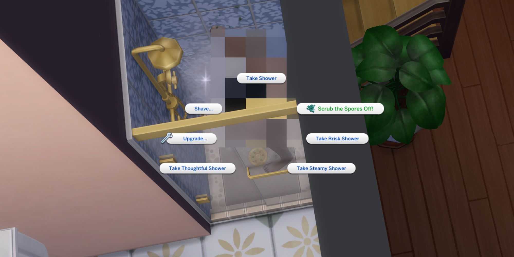 The SIms 4 for rent scrubbing mold in shower