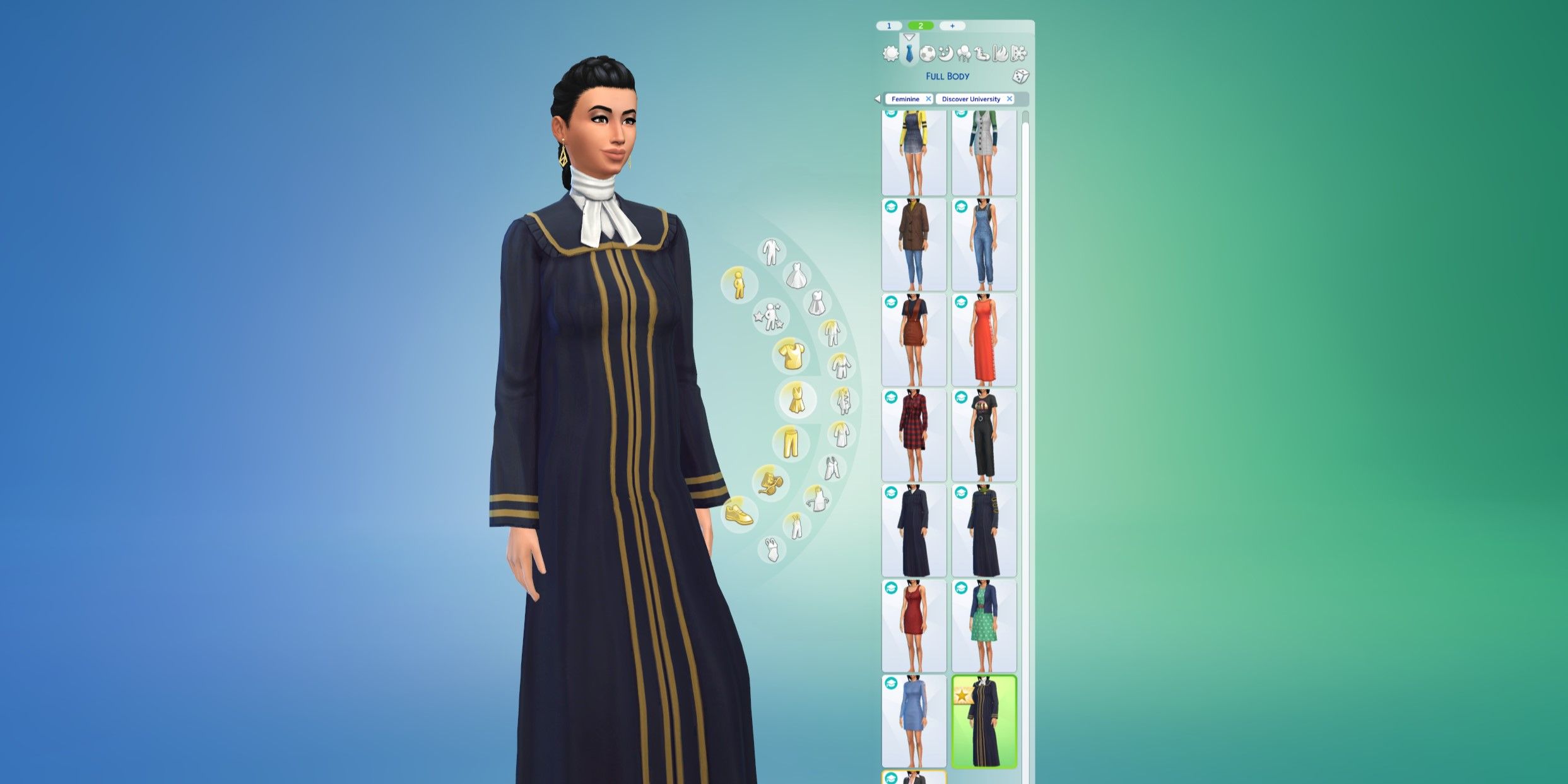 The Sims 4: An image of a Sim in judicial robes