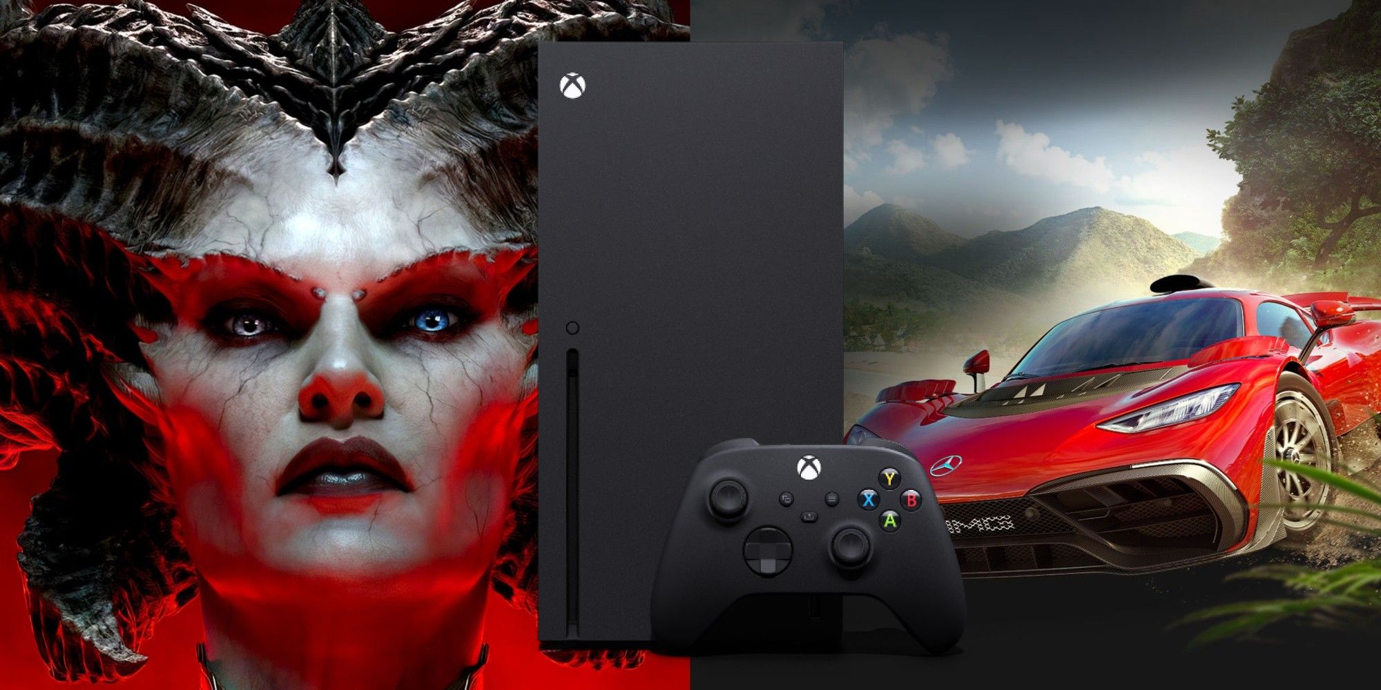 xbox series x in between diablo 4 and forz horizon 5