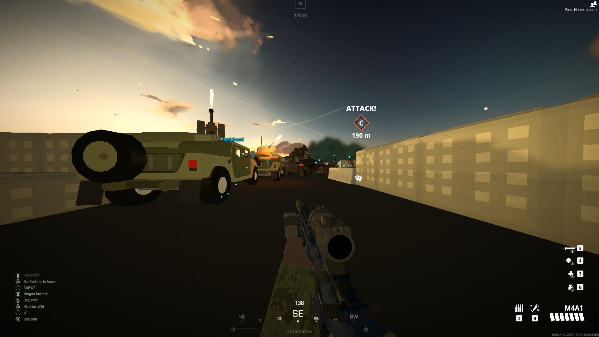 BattleBit Remastered: Running With A Target Detector Attachment Through A Bridge Battle