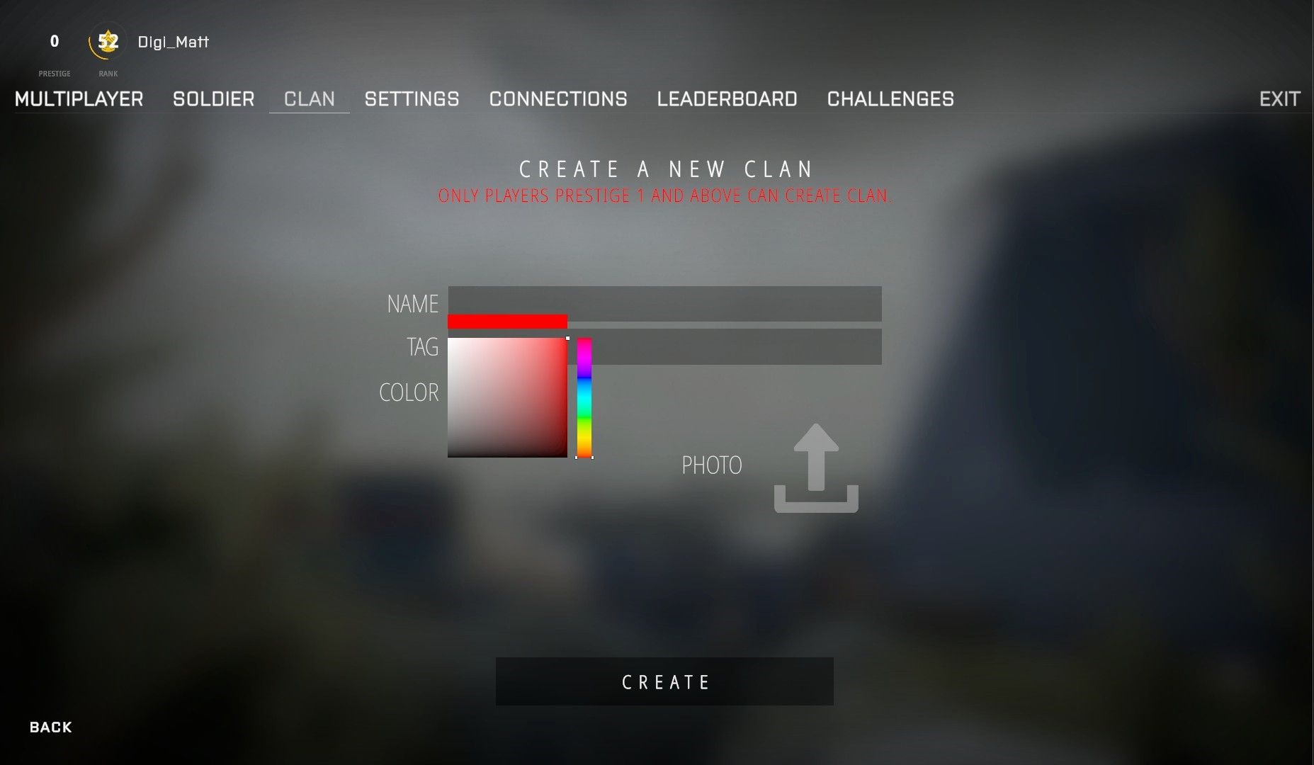 BattleBit Remastered: The Menu For Creating A Clan